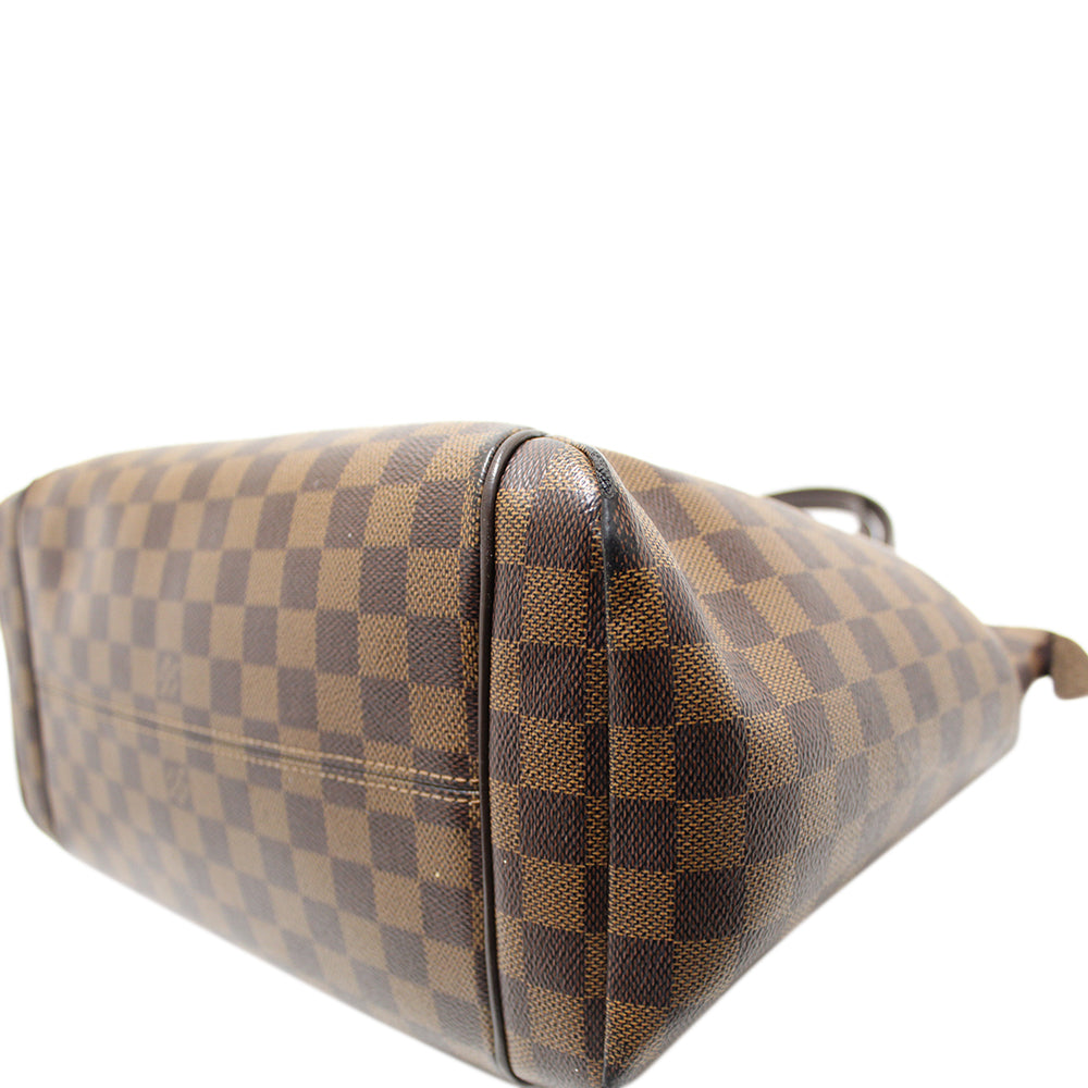 Authentic Louis Vuitton Damier Ebene Canvas Totally MM Shoulder Bag