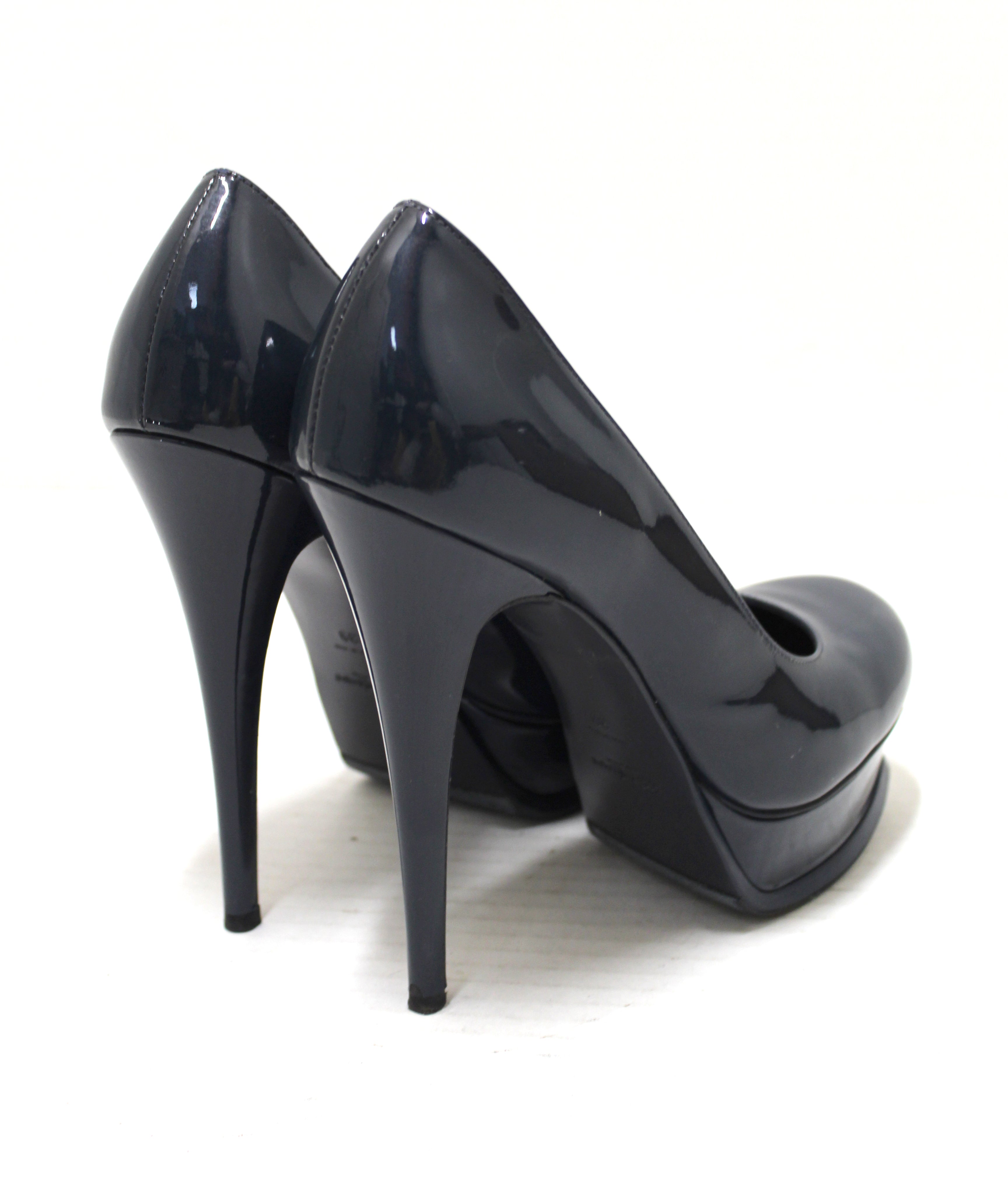 Yves Saint Laurent, Shoes, Ysl Logo Pumps Gold Heel Size 39