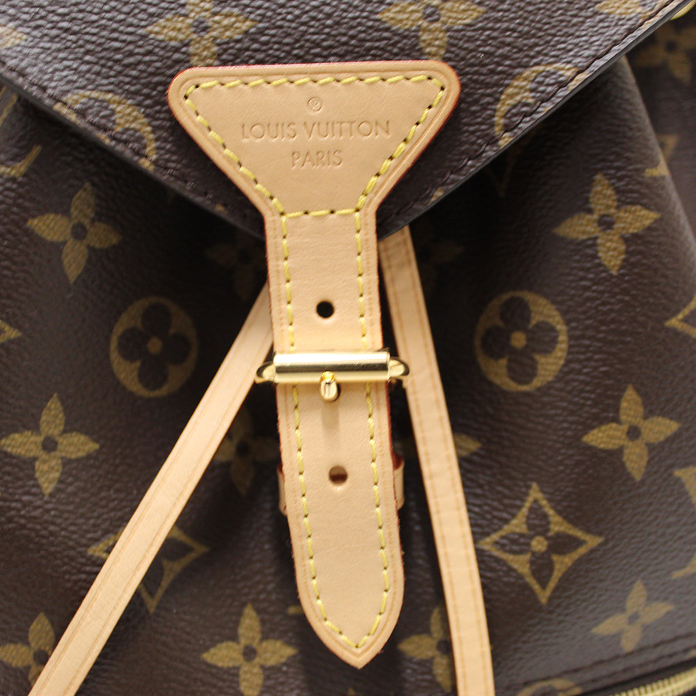 Authentic Louis Vuitton Classic Monogram Montsouris Backpack