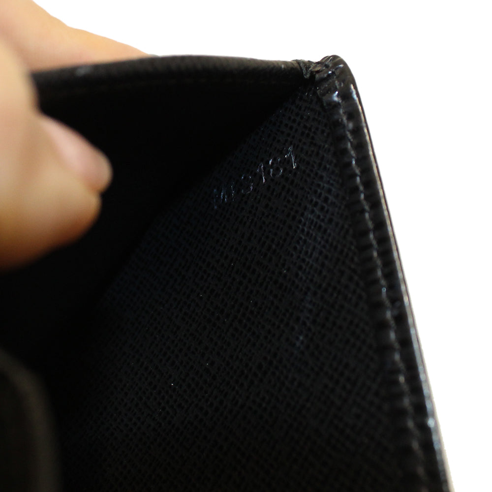 Louis Vuitton Black Epi Leather Mens Wallet Authentic