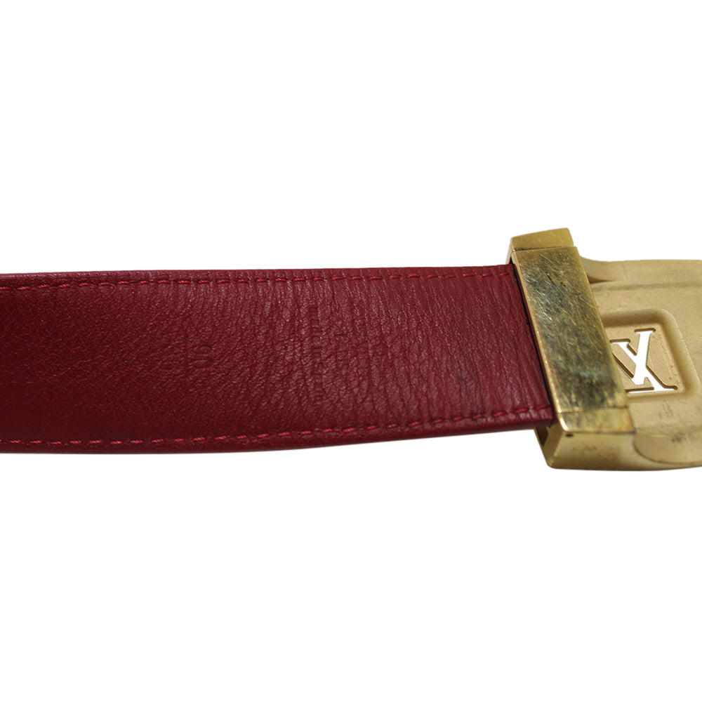 Louis Vuitton Women's Fuchsia Leather & Monogram Canvas LV Circle  Reversible Belt – Luxuria & Co.
