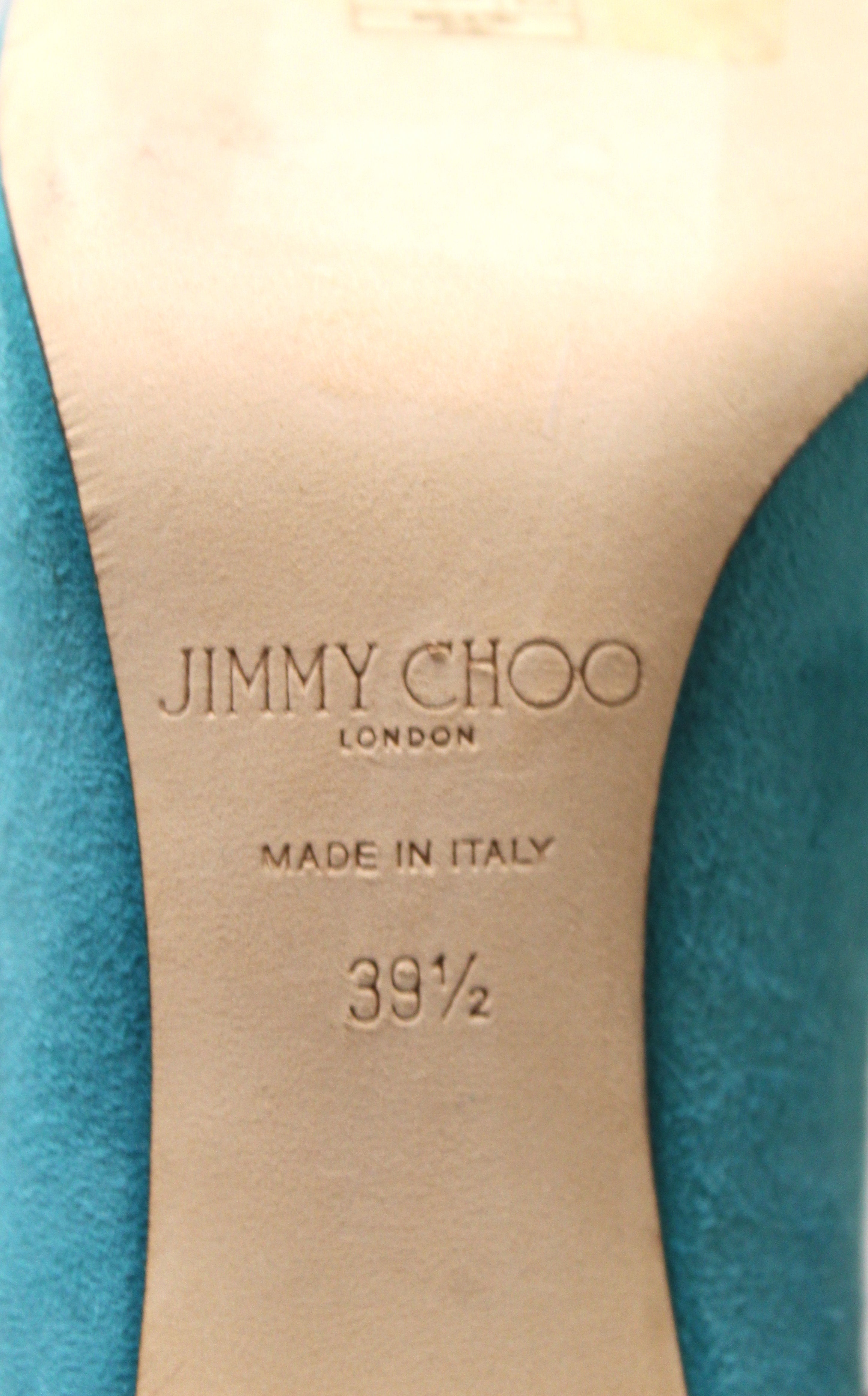 Authentic Jimmy Choo Malibu Suede Esme 38 Pumps Heel Size 39.5