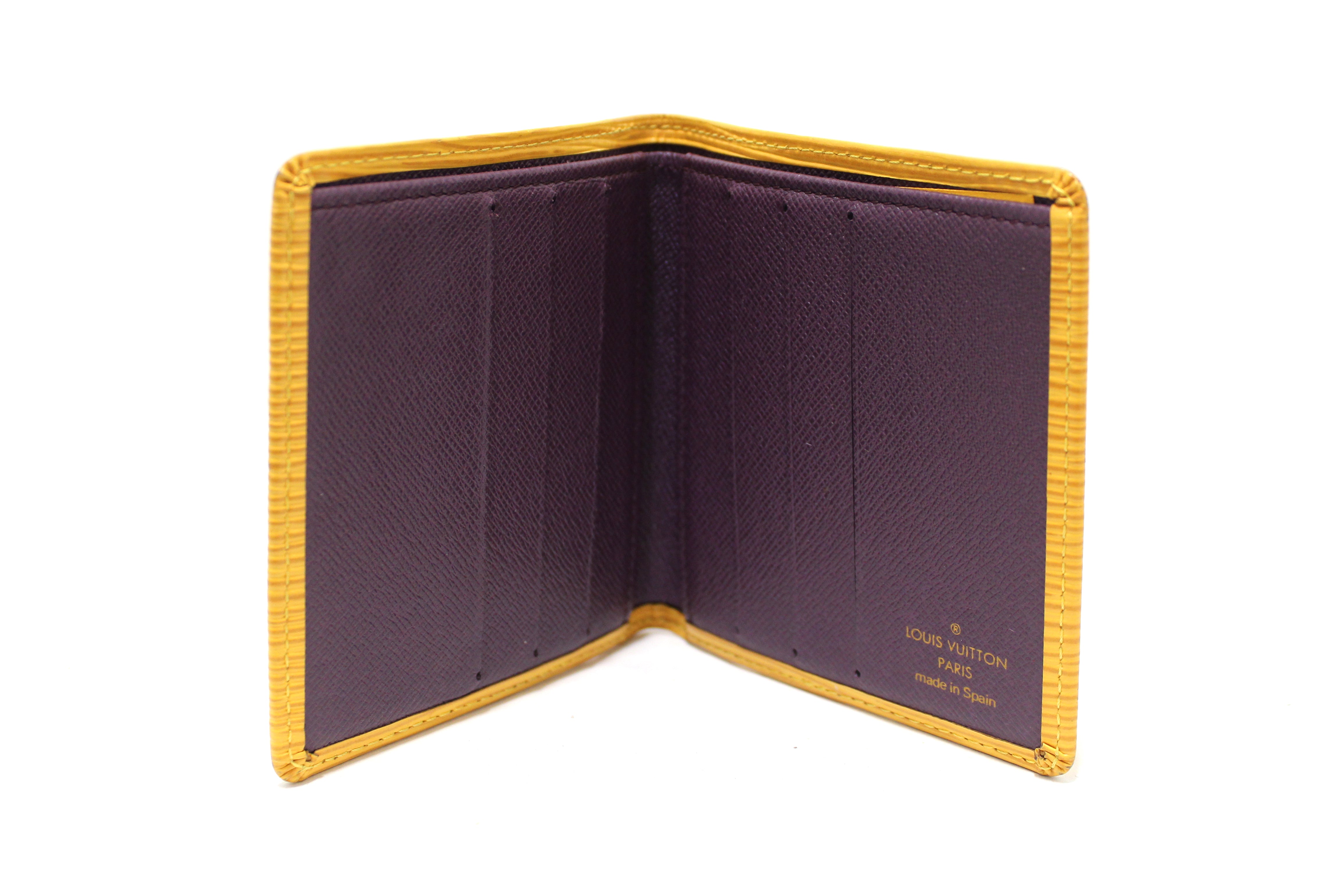 Louis Vuitton // Yellow Purple Epi Leather Marco Men's Wallet