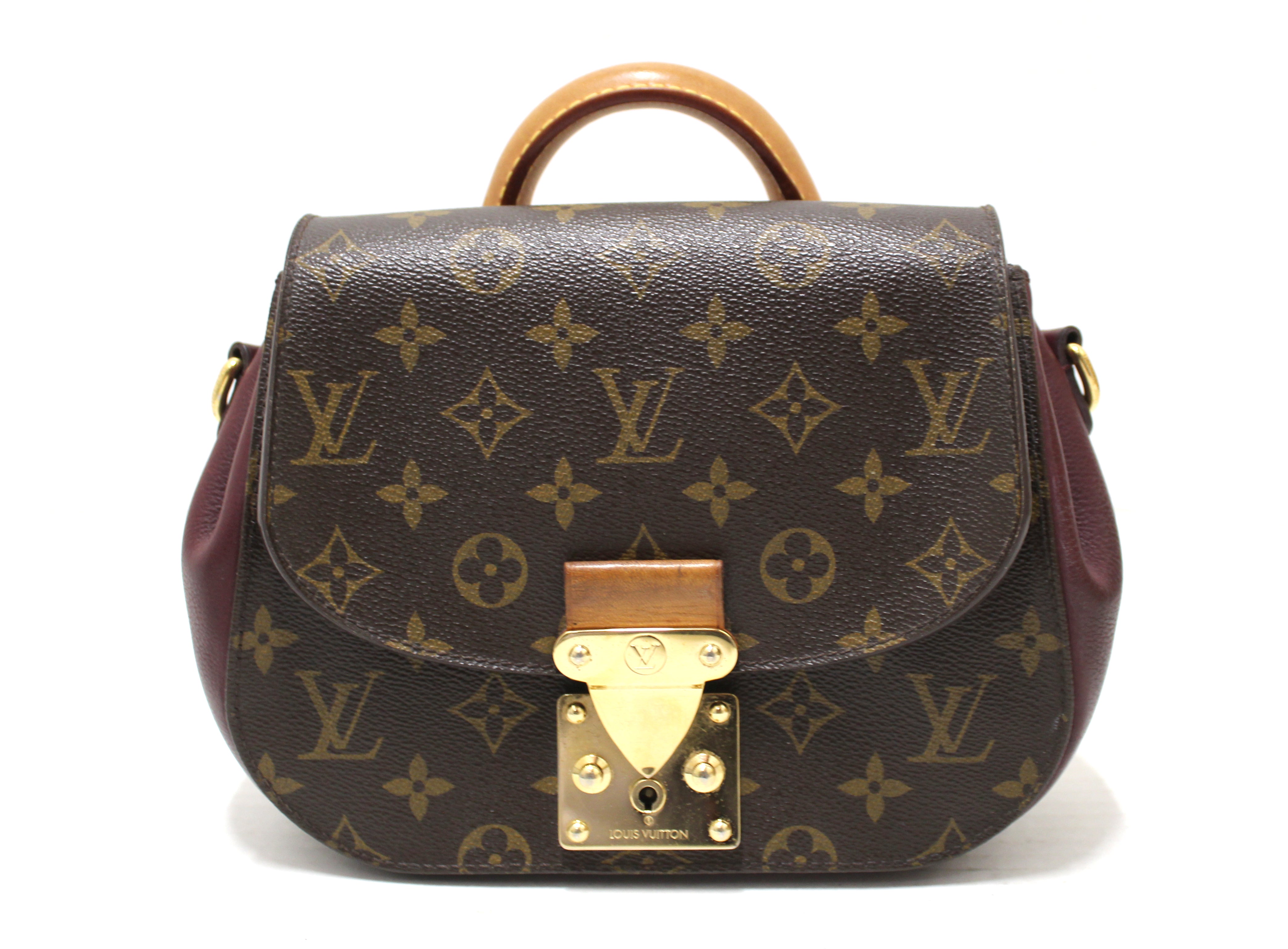 Eden leather crossbody bag Louis Vuitton Burgundy in Leather