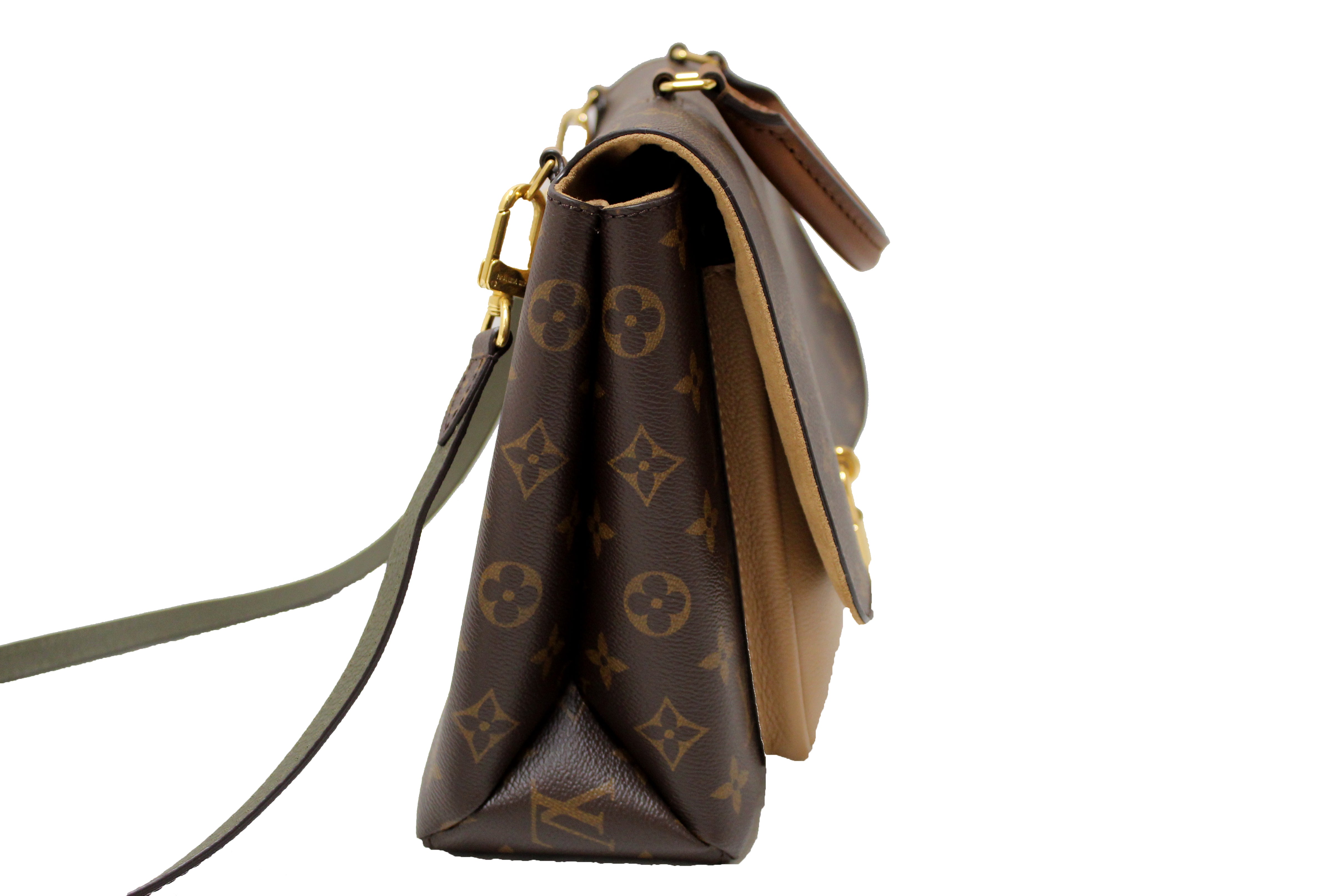 Louis Vuitton, Marignan Top Handle Crossbag Sesame Monogram Leather Cro