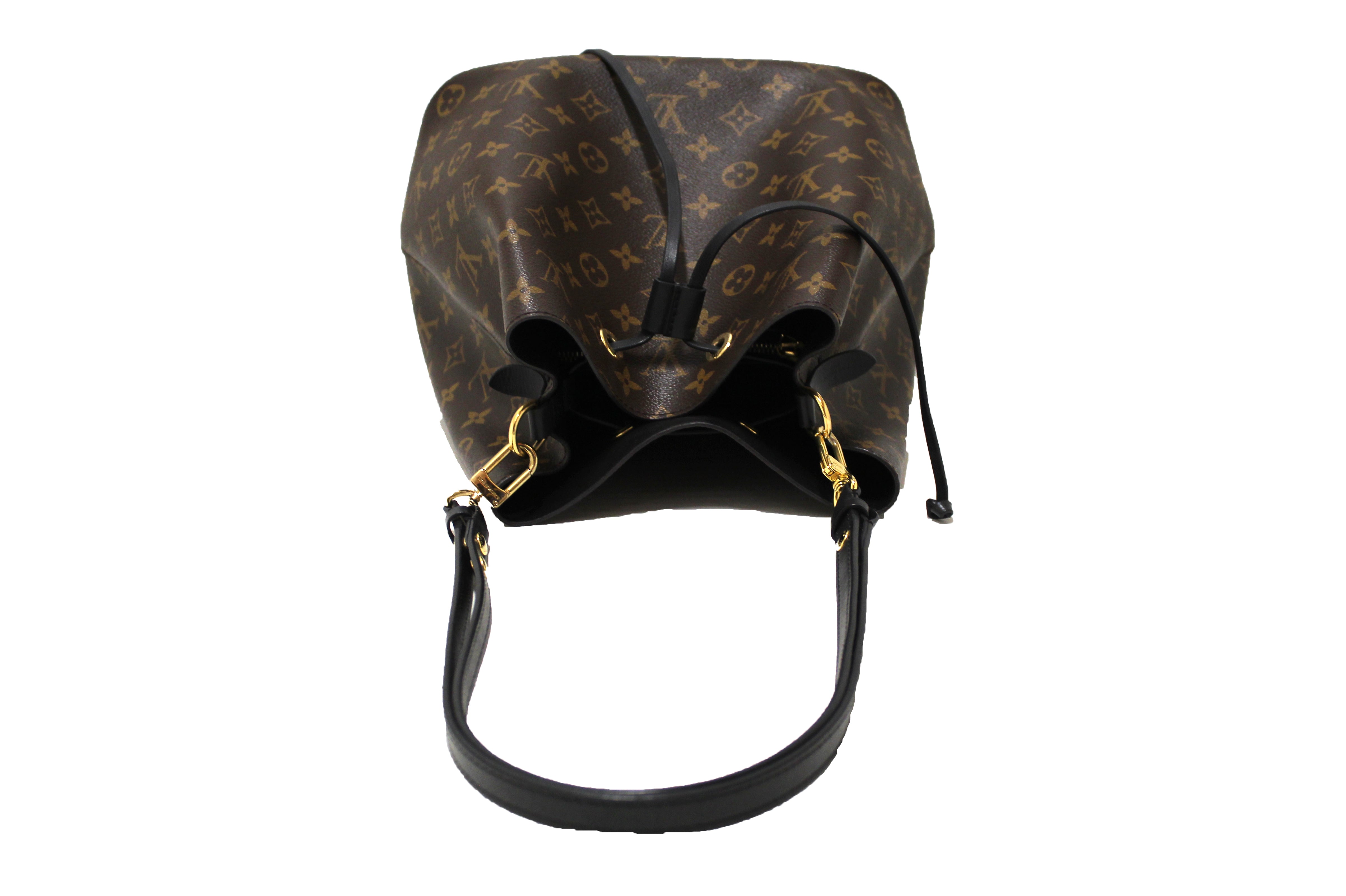 Authentic Louis Vuitton Classic Monogram Black NeoNoe Shoulder Bag