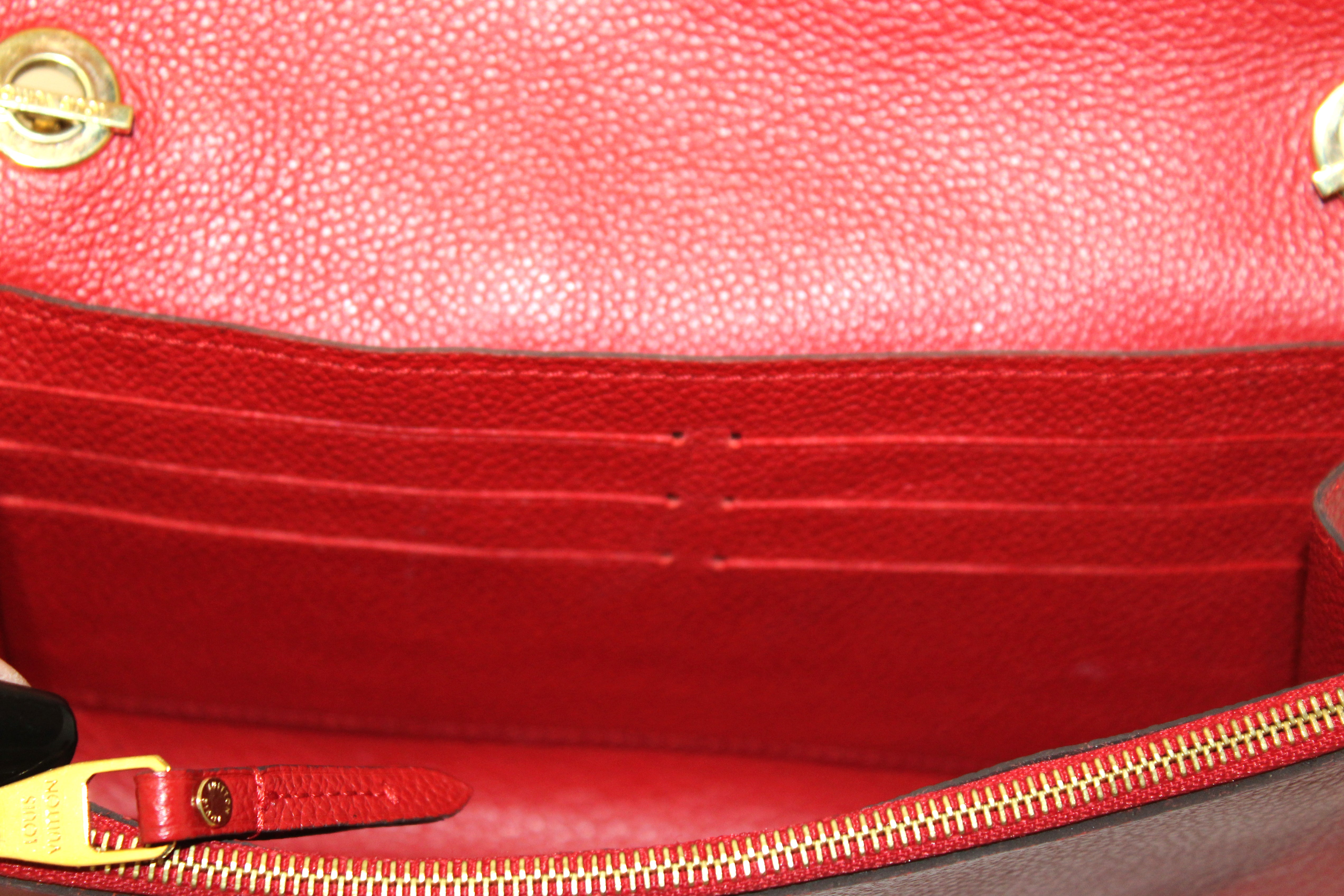 Saint-germain leather crossbody bag Louis Vuitton Red in Leather - 37044805