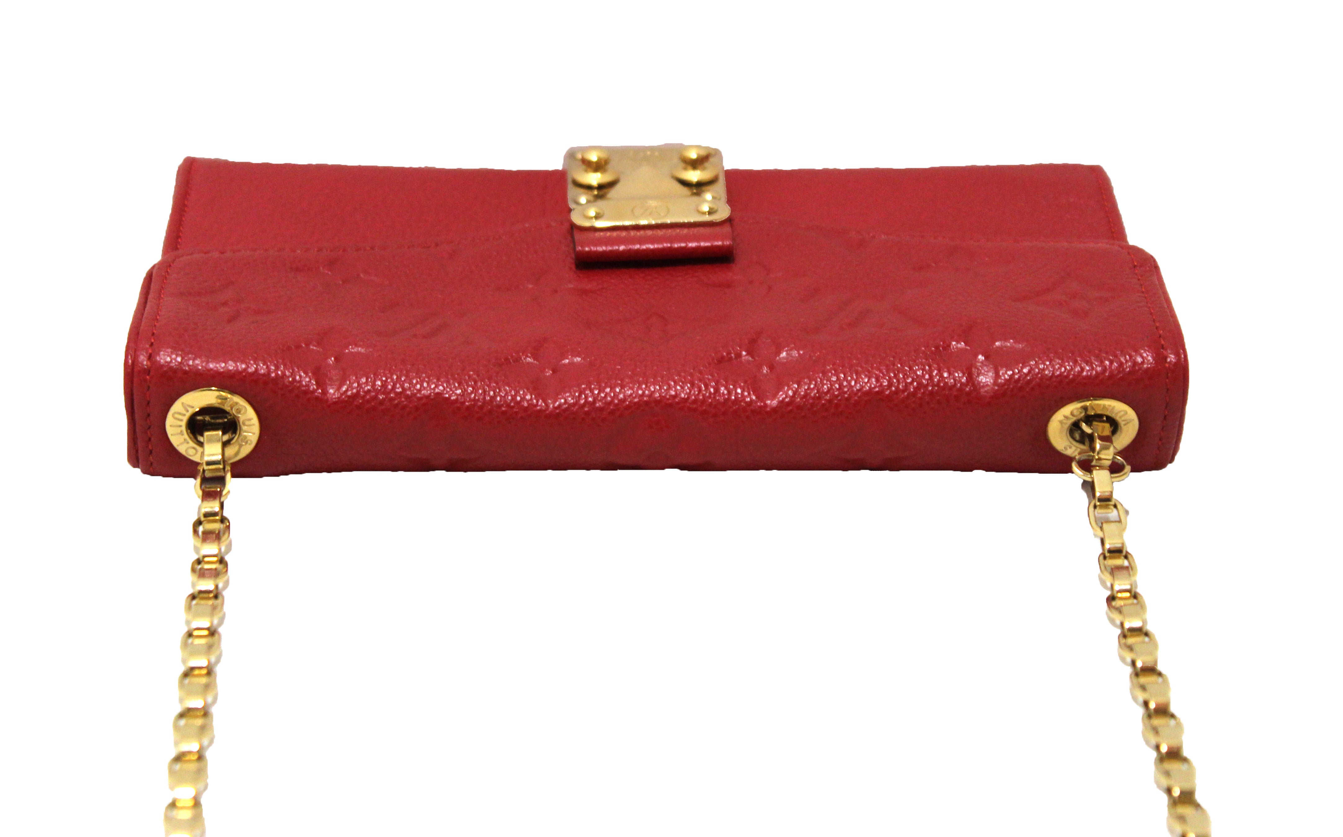 Authentic Louis Vuitton Red Empreinte Leather Saint-Germain Pochette W –  Paris Station Shop