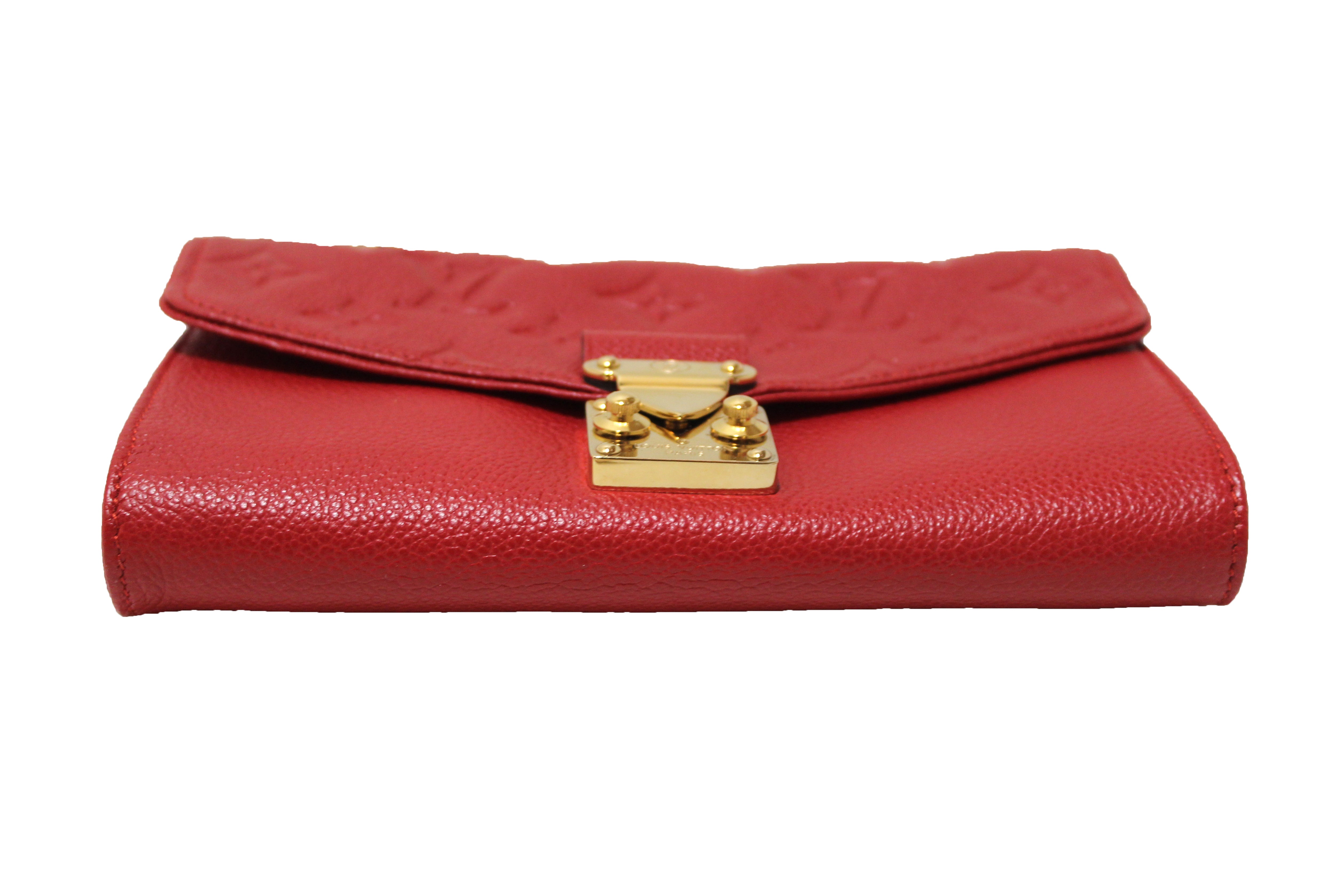Authentic Louis Vuitton Red Empreinte Leather Saint-Germain Pochette W –  Paris Station Shop