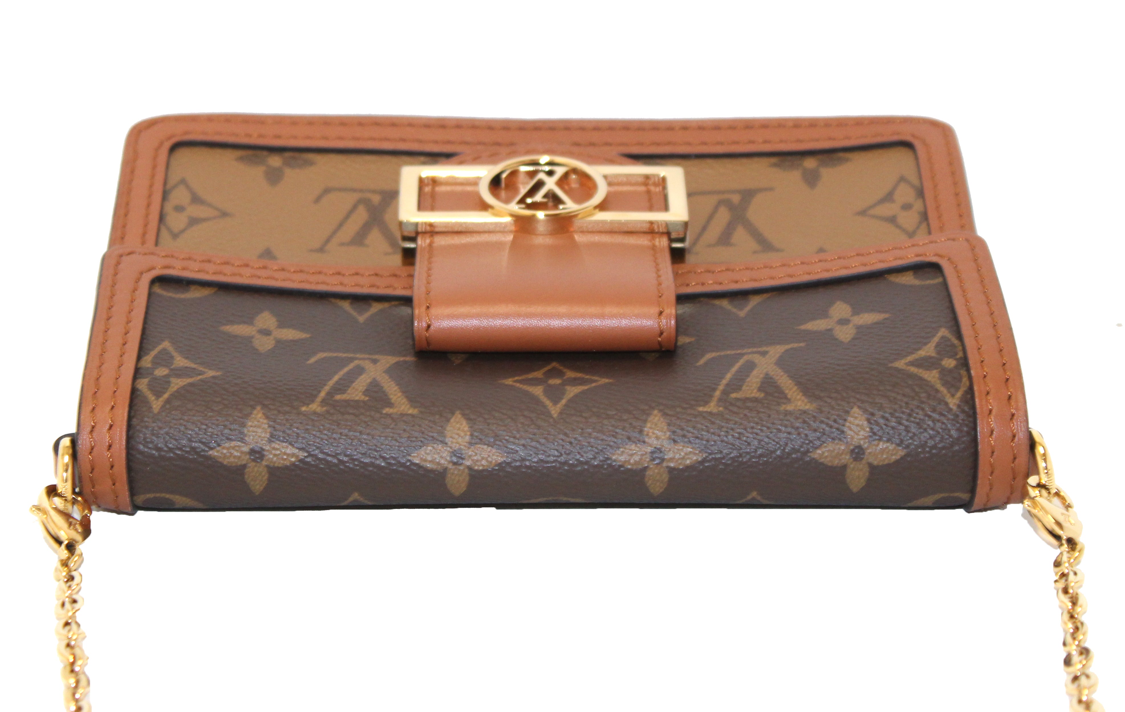 Sell Louis Vuitton Monogram Dauphine Chain Wallet - Brown