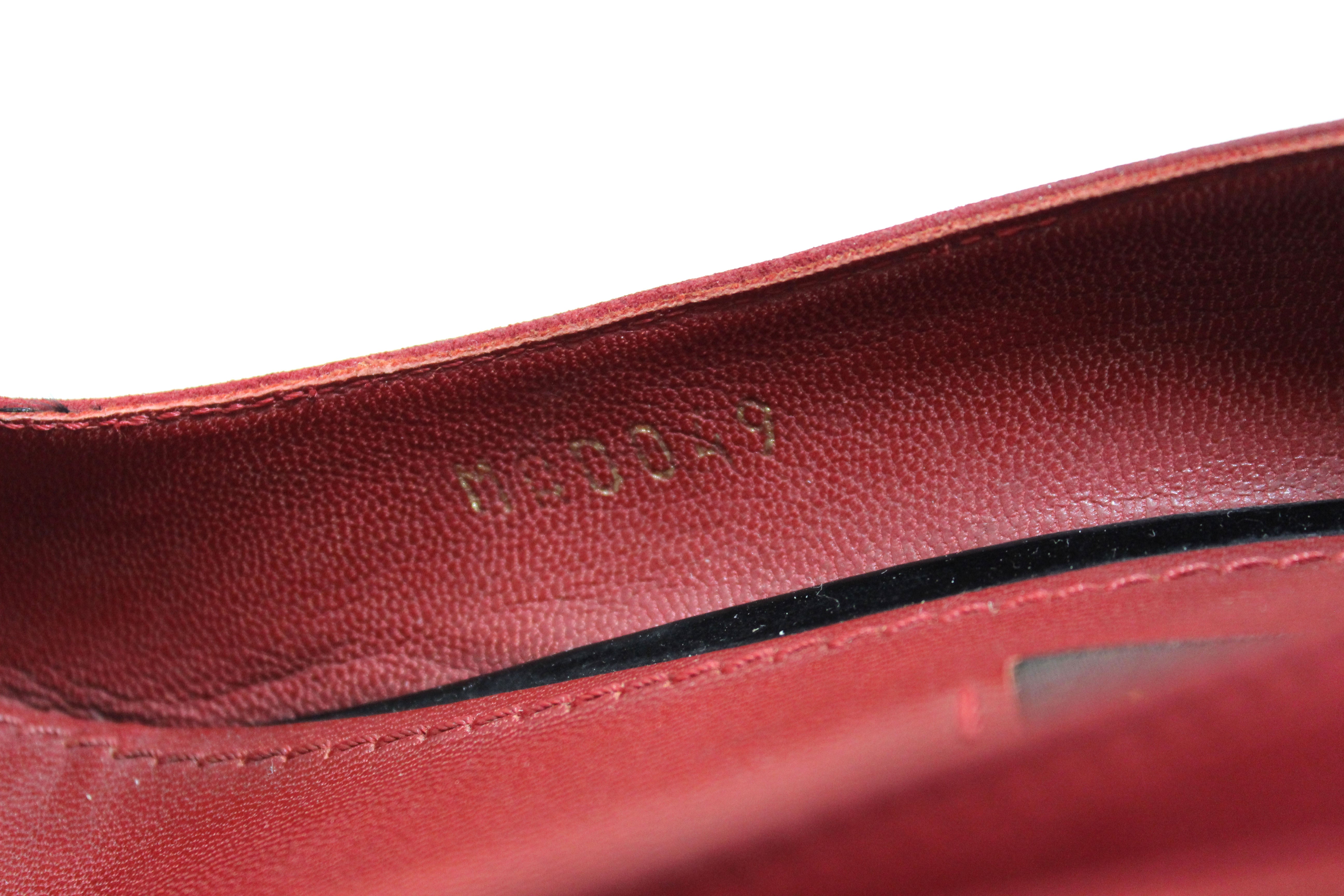 Louis Vuitton Heels Dark red Leather Velvet ref.1008132 - Joli Closet