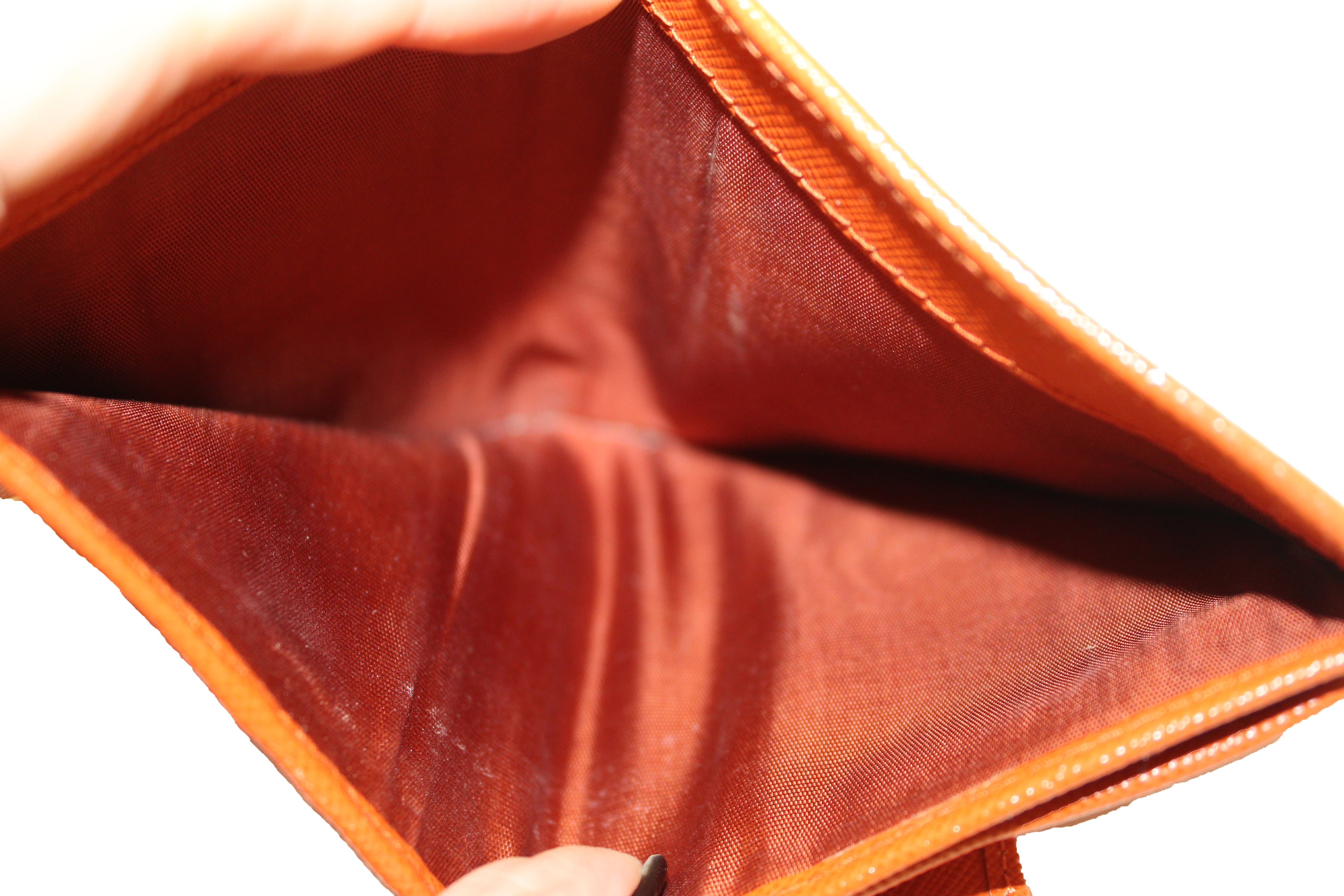 Prada Wallet on Strap Saffiano Leather Small Orange 8051611