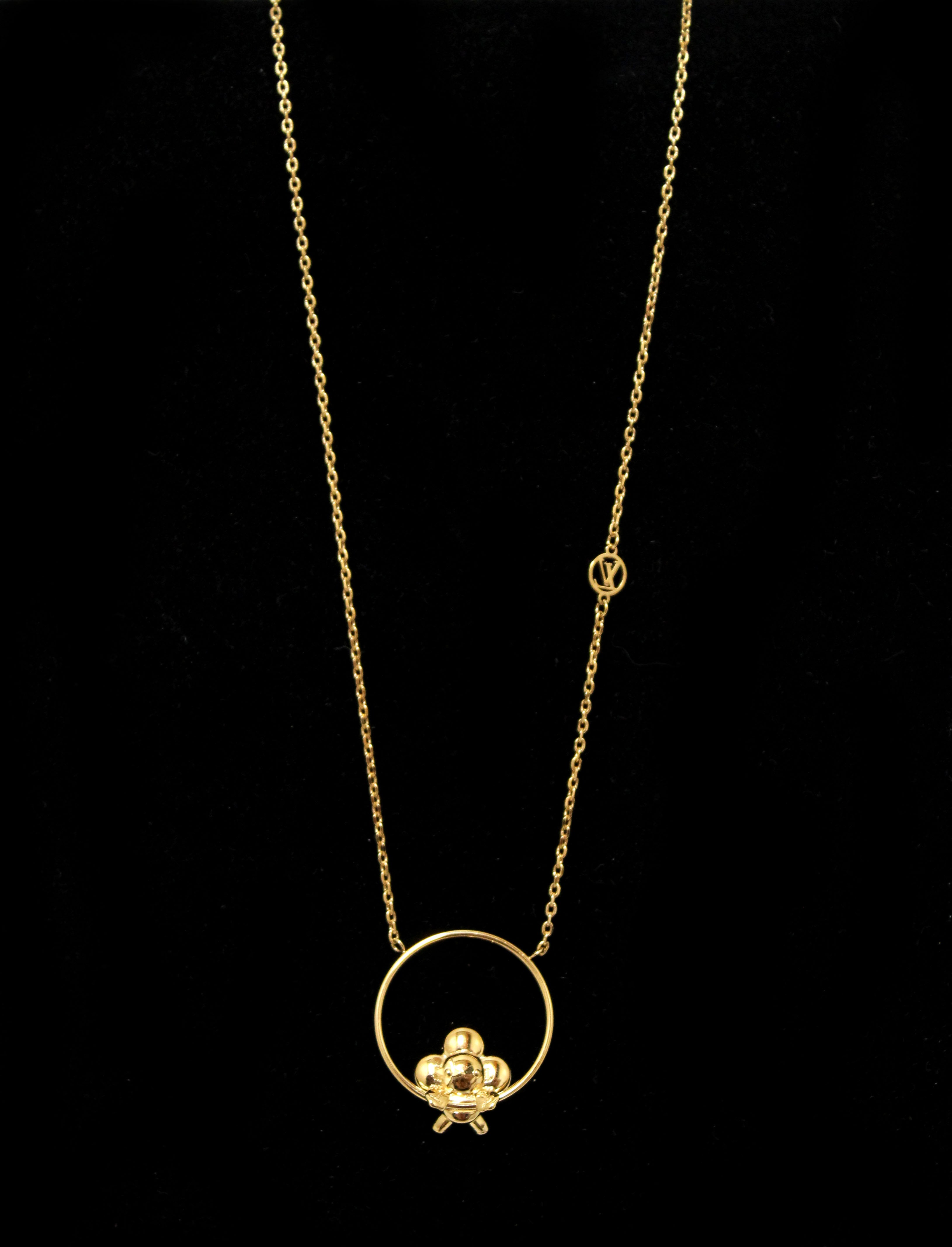 Designer Louis Necklace Gold