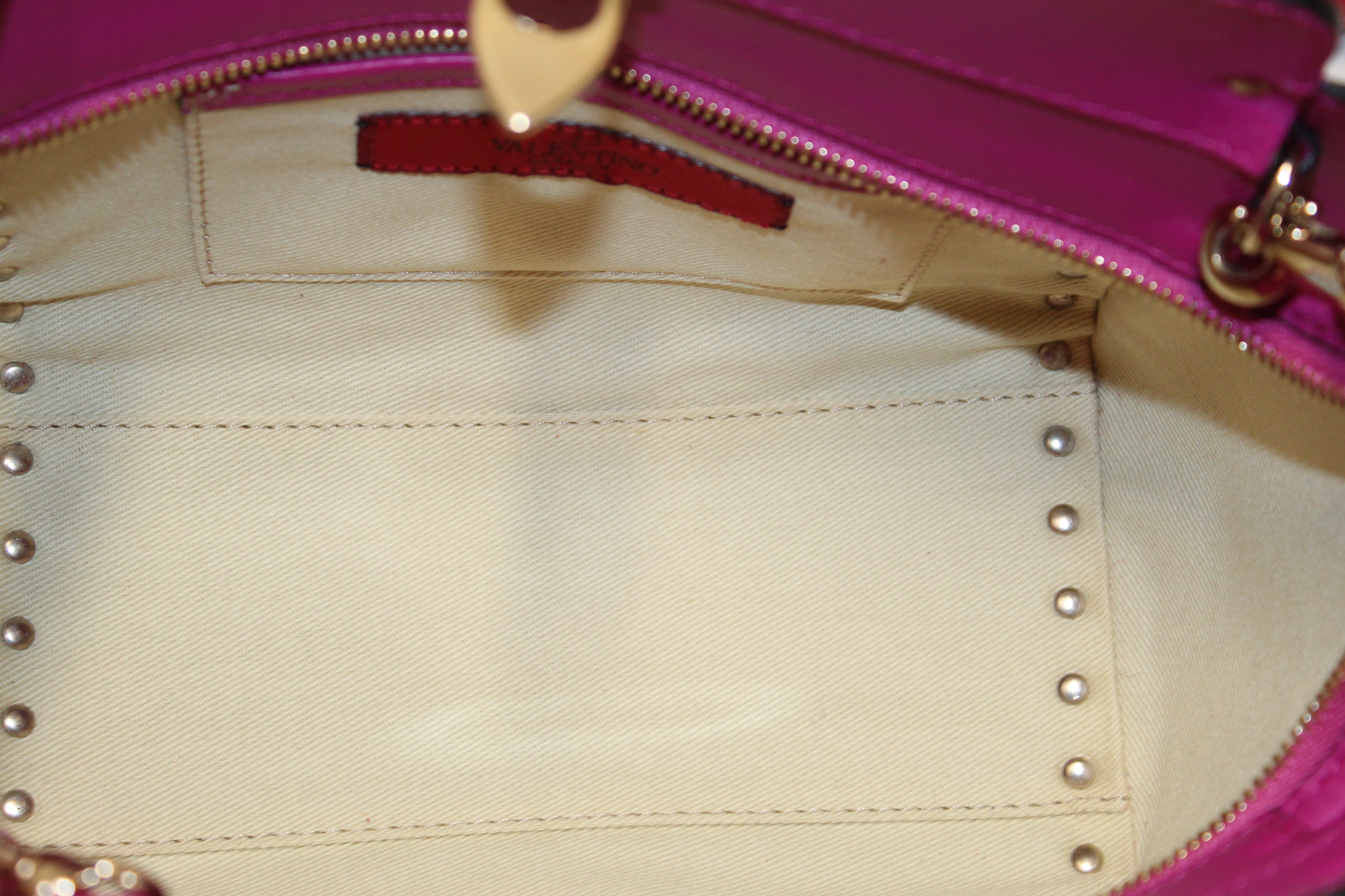 VALENTINO Rockstud Hand Bag Tote Bag leather Women Pink – Japan