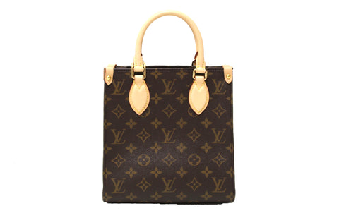 Authentic Louis Vuitton Classic Monogram Sac Plat BB Handbag