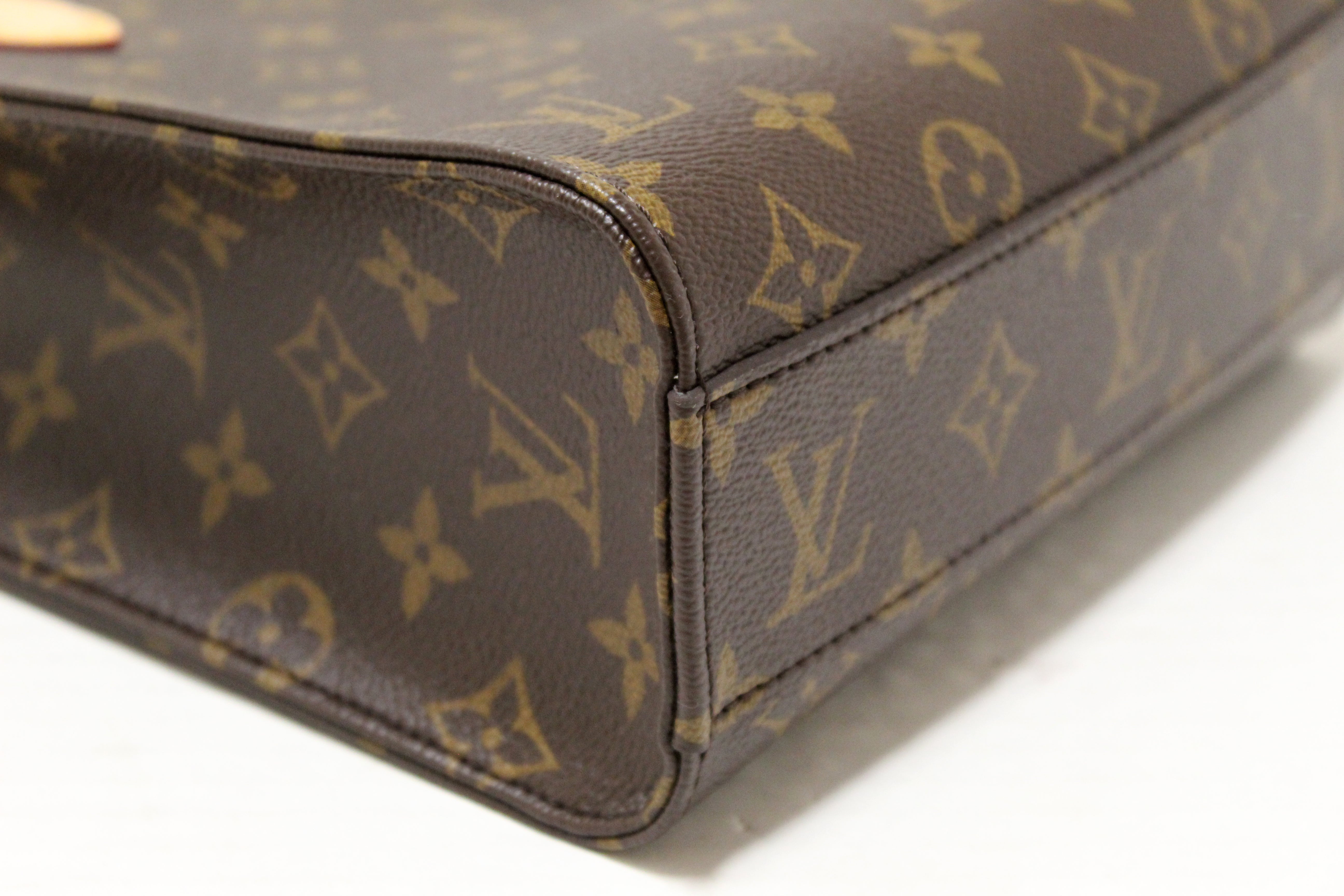 Authentic Louis Vuitton Classic Monogram Sac Plat BB Handbag
