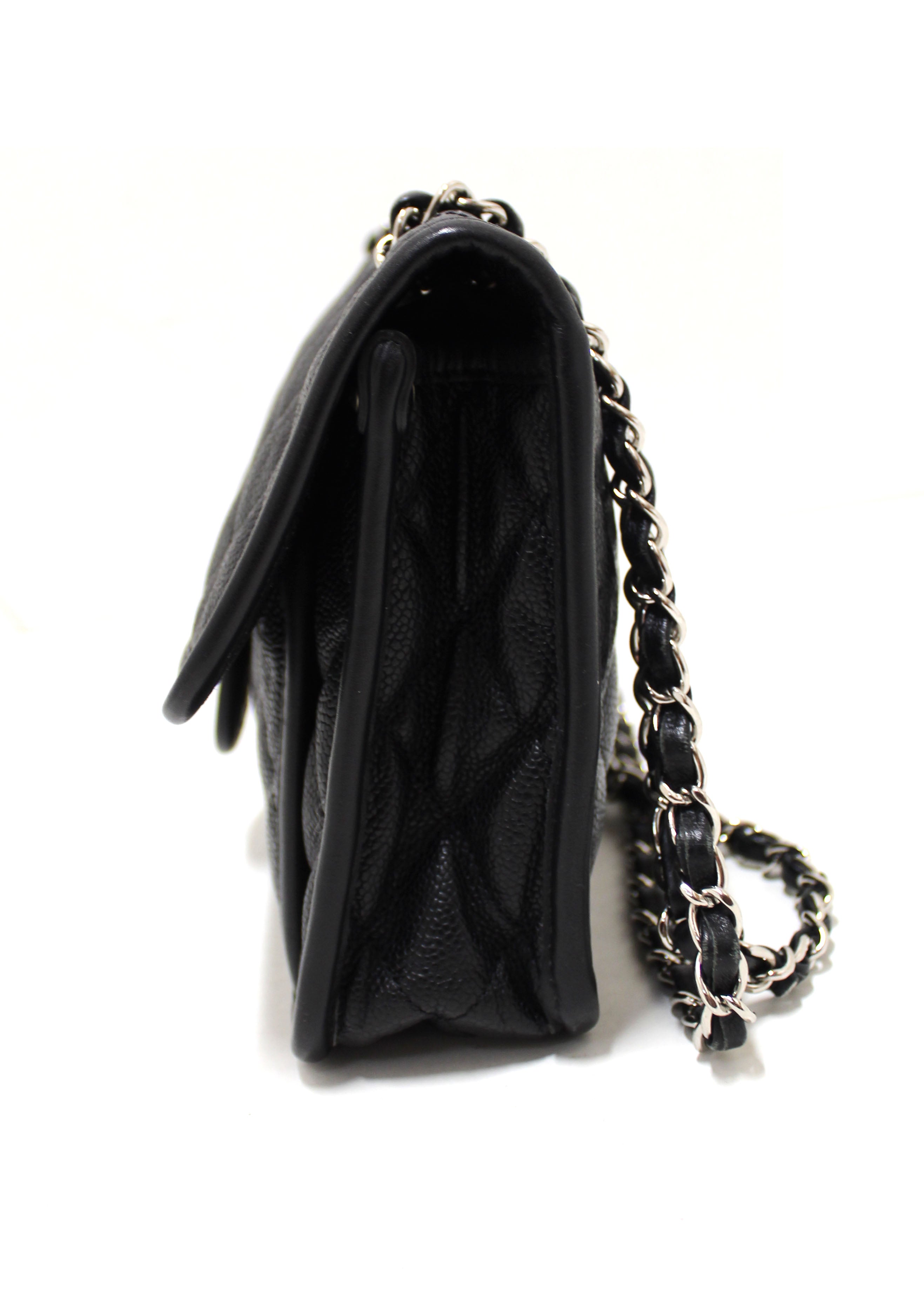 Black Quilted Leather 'riviera' Bag 