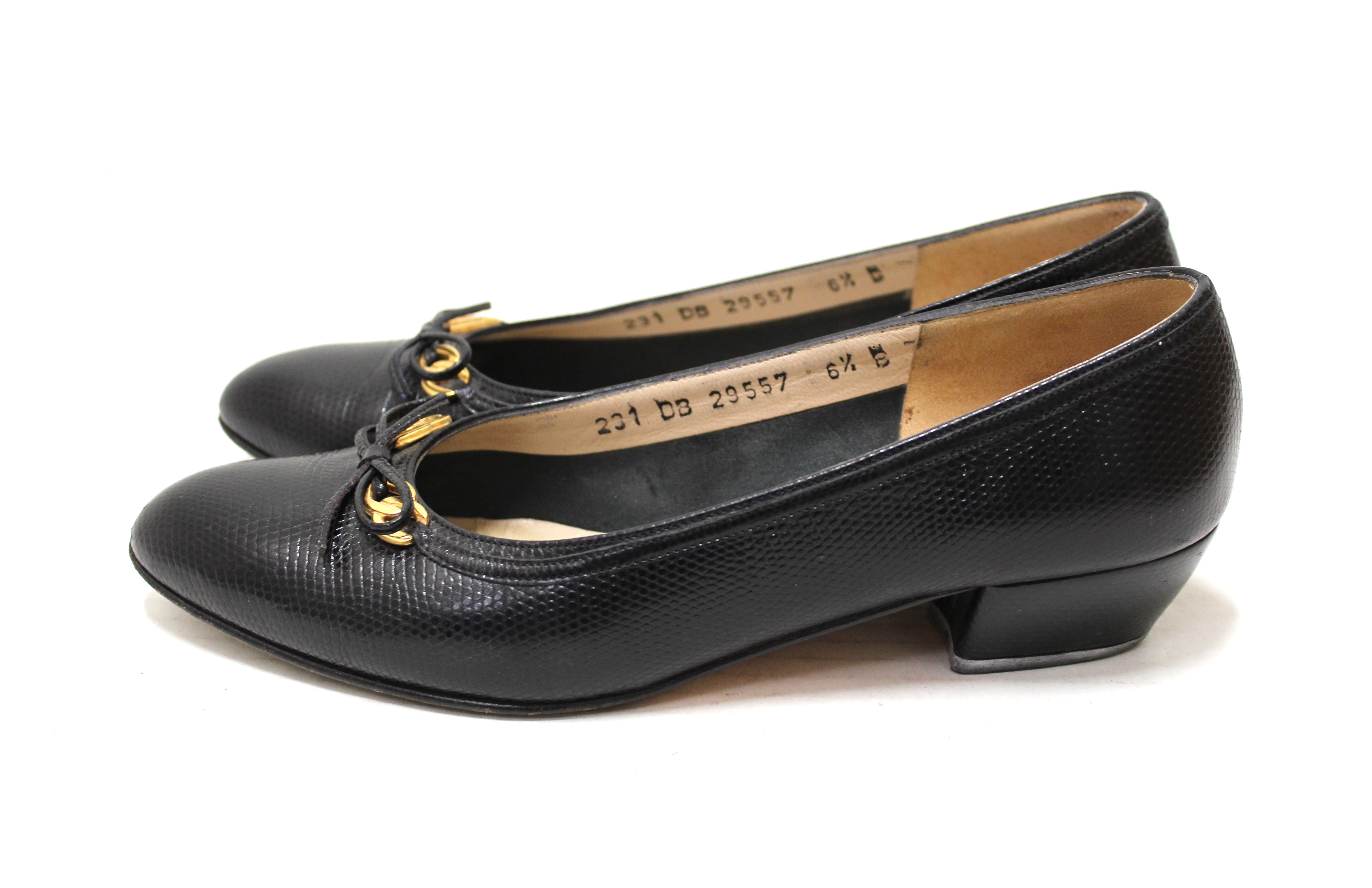 Salvatore Ferragamo Salvatore Ferragamo Slip-on pumps shoes leather Gray  Used Women logo size 9