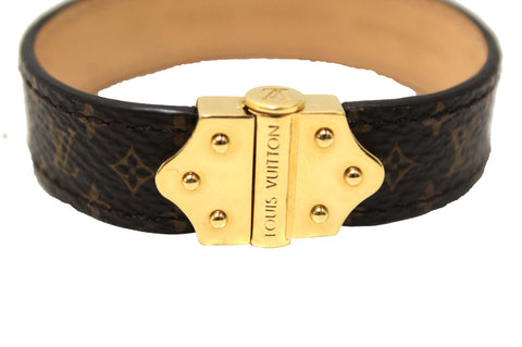 Authentic Louis Vuitton Nano Monogram Bracelet Size 17