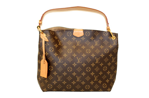 Authentic Louis Vuitton Classic Monogram Graceful PM Hobo Shoulder Bag