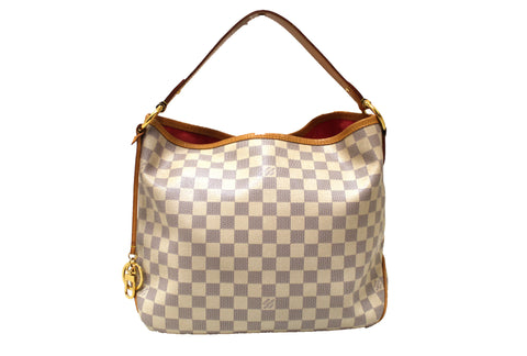 Authentic Louis Vuitton Damier Azur Delightful PM Hobo Shoulder Bag