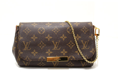 Authentic Louis Vuitton Monogram Canvas Favorite PM Messenger Bag