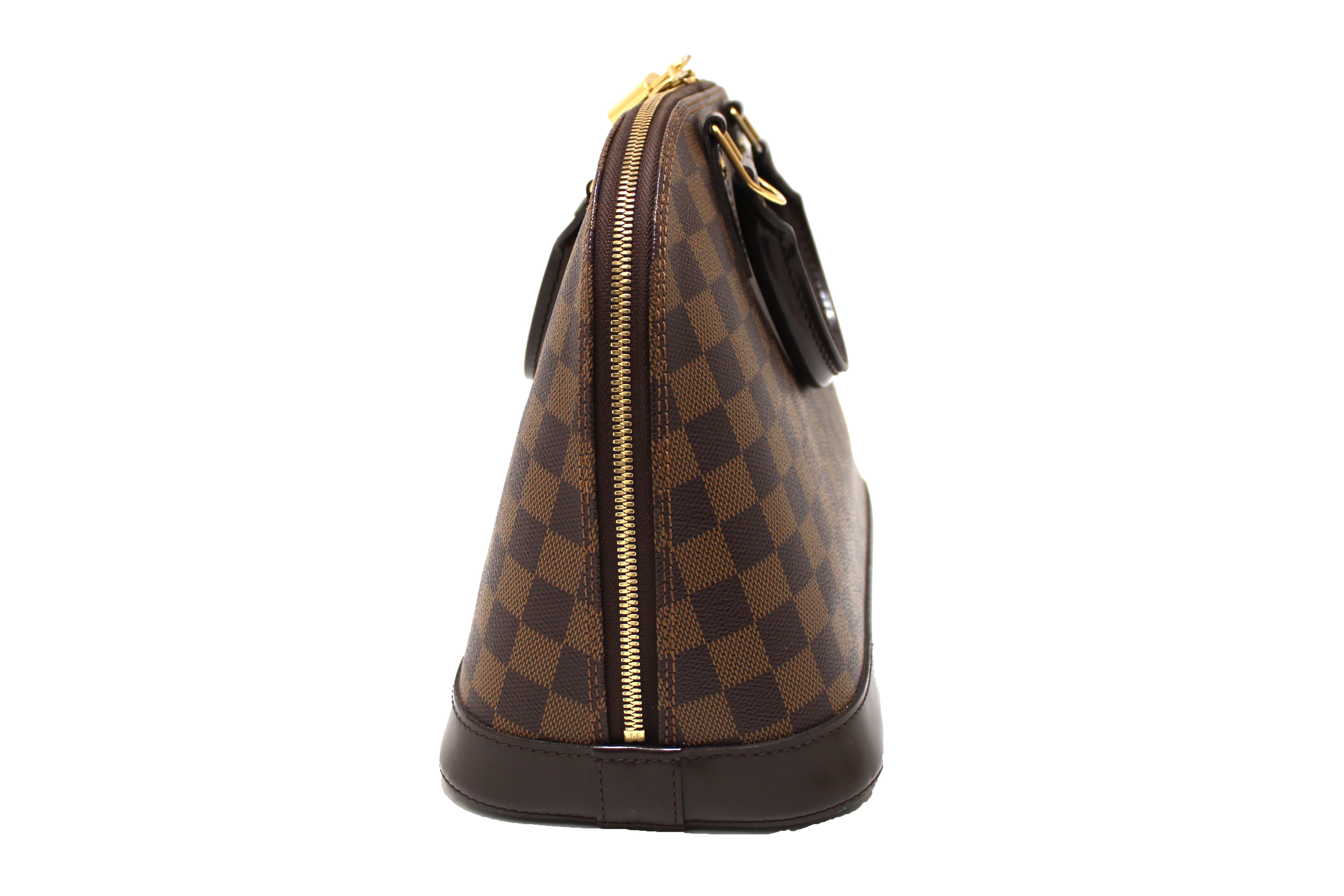 Authentic Louis Vuitton Damier Ebene Canvas Classic Alma PM Hand Bag
