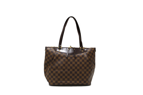 Authentic Louis Vuitton Damier Ebene Westminster GM Tote Shoulder Bag