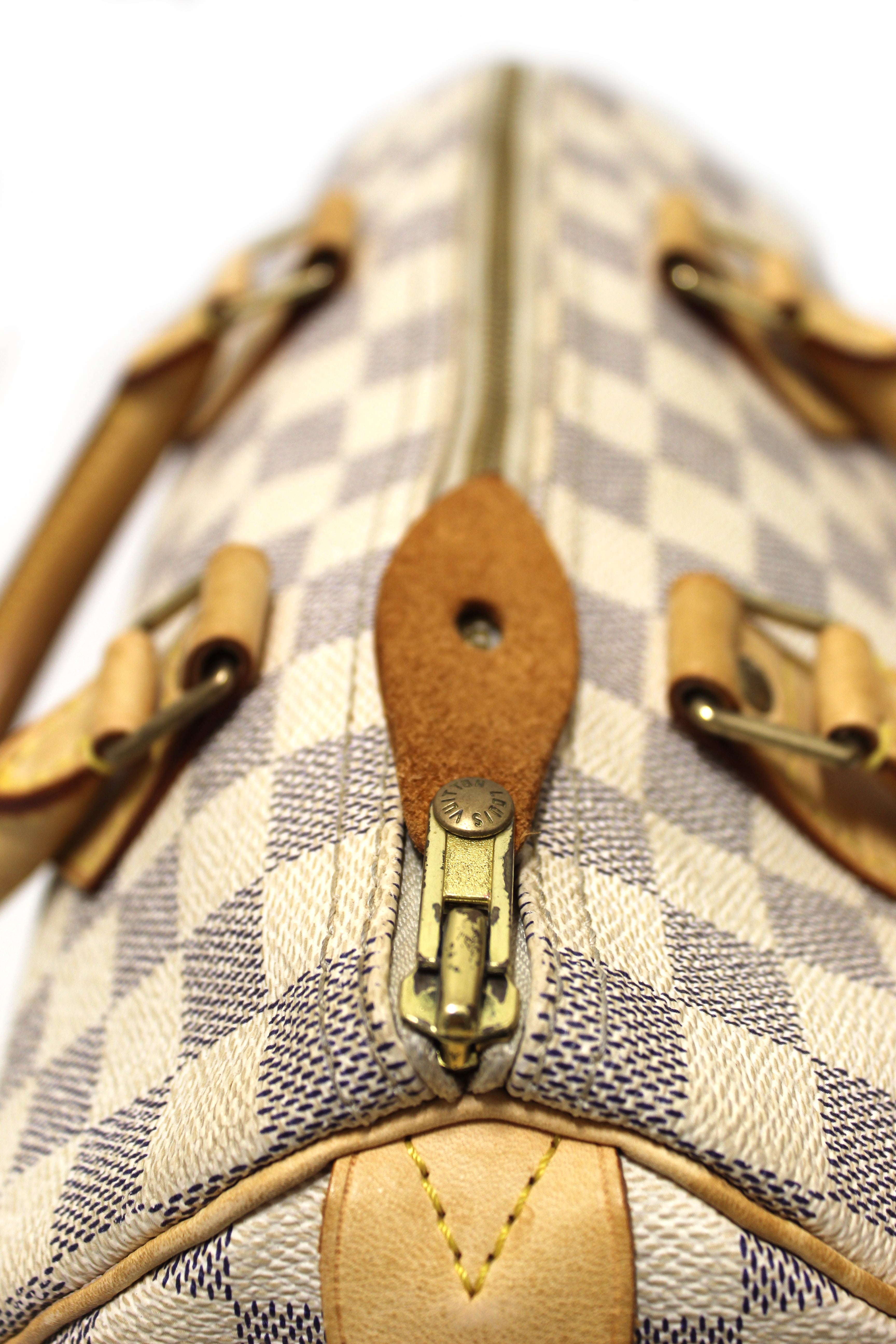 Authentic Louis Vuitton Damier Azur Canvas Speedy 25 Handbag – Paris  Station Shop