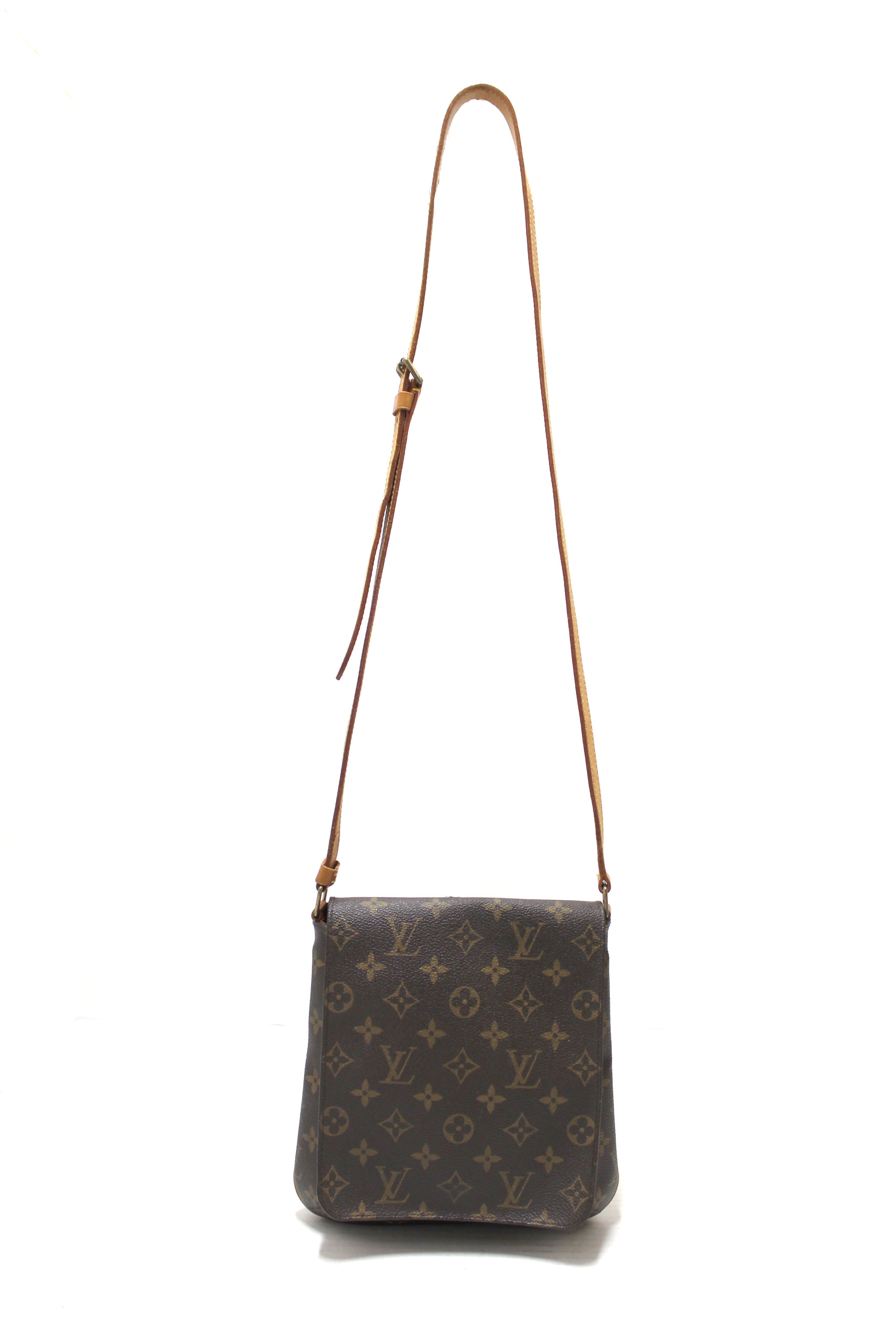 Louis Vuitton Brown Monogram PM Musette Salsa Long Strap Leather Cloth  ref.954654 - Joli Closet
