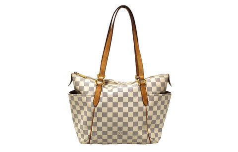 Authentic Louis Vuitton Damier Azur Totally PM Shoulder Tote Bag