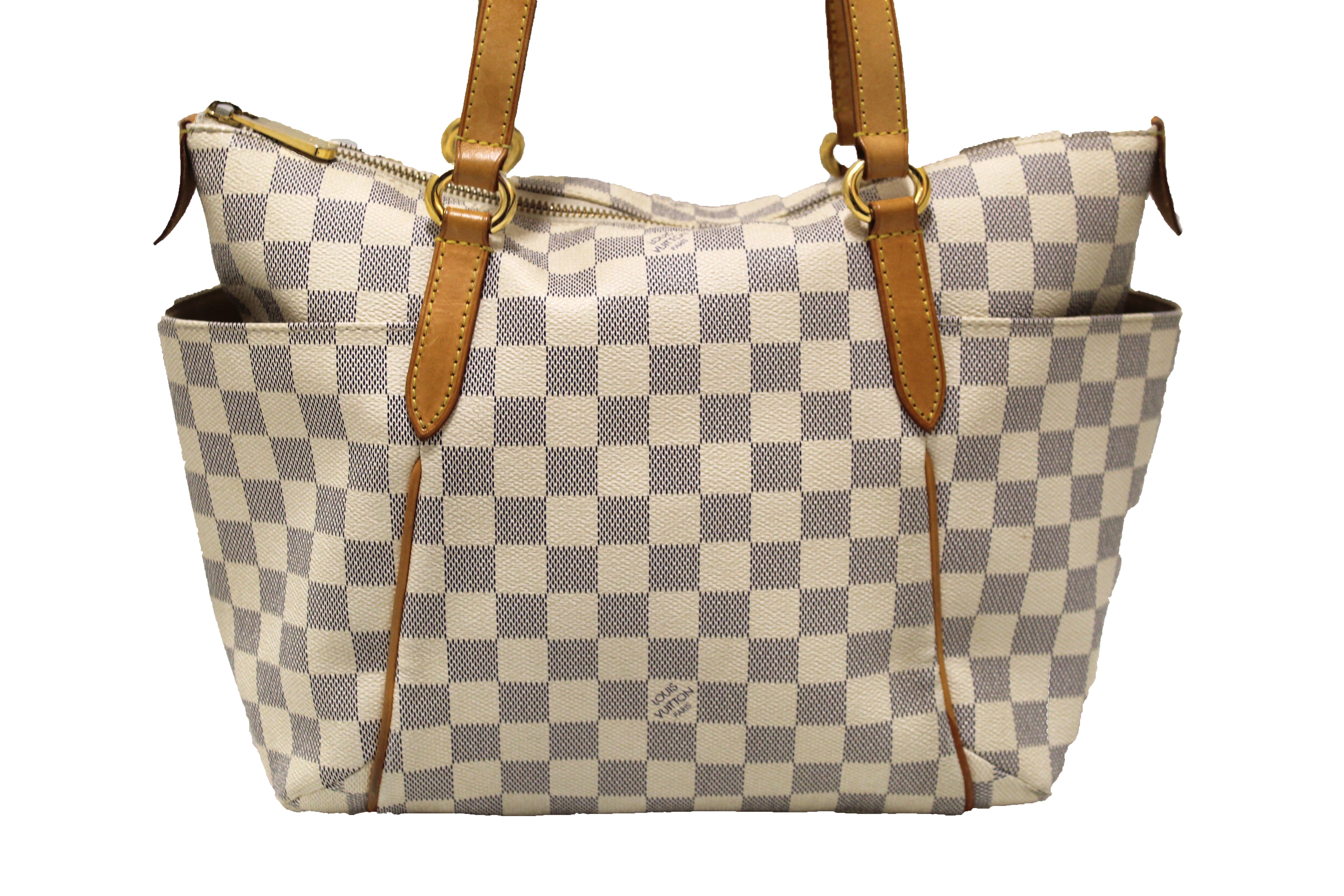 Louis Vuitton, Bags, Authentic Louis Vuitton Damier Azur Totally Pm Tote  Bag White