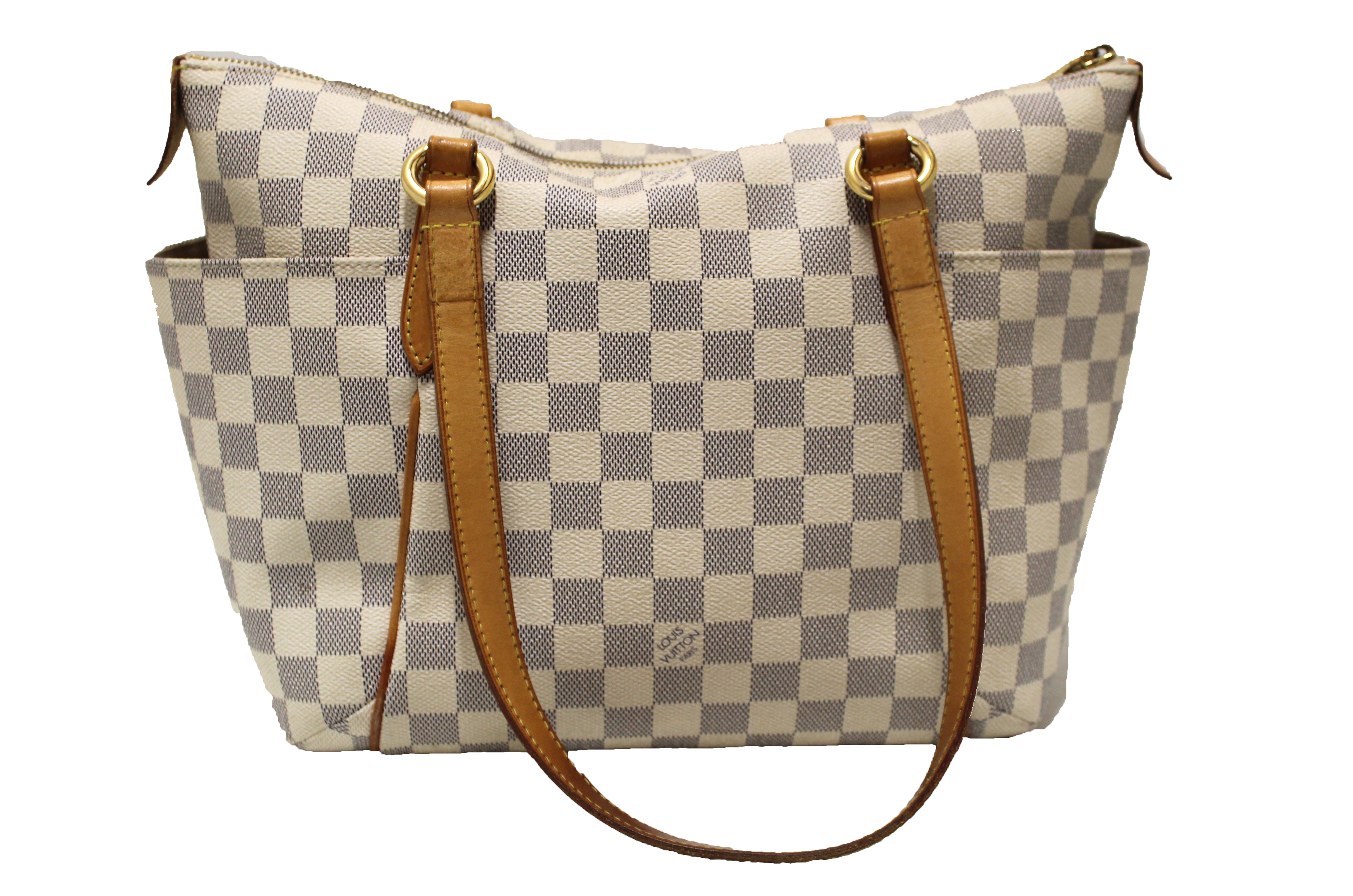 Authentic Louis Vuitton Damier Azur Totally PM Shoulder Tote Bag