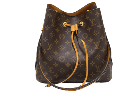 Authentic Louis Vuitton Classic Monogram Yellow NeoNoe Shoulder Bag