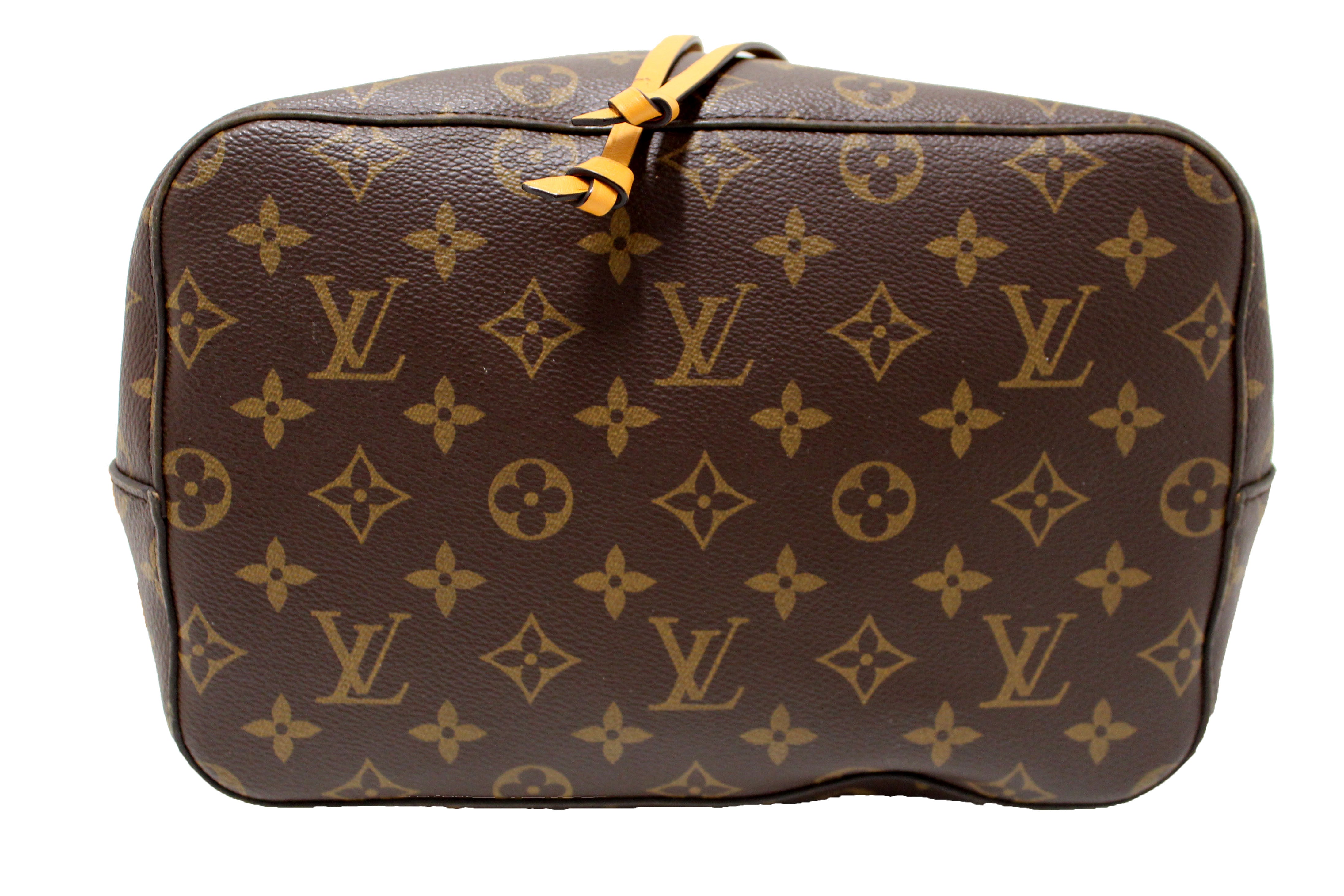 Authentic Louis Vuitton Classic Monogram Yellow NeoNoe Shoulder Bag