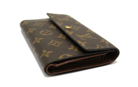 Authentic Louis Vuitton Classic Monogram Tresor Porte Etui Papiers Tri-Fold Wallet