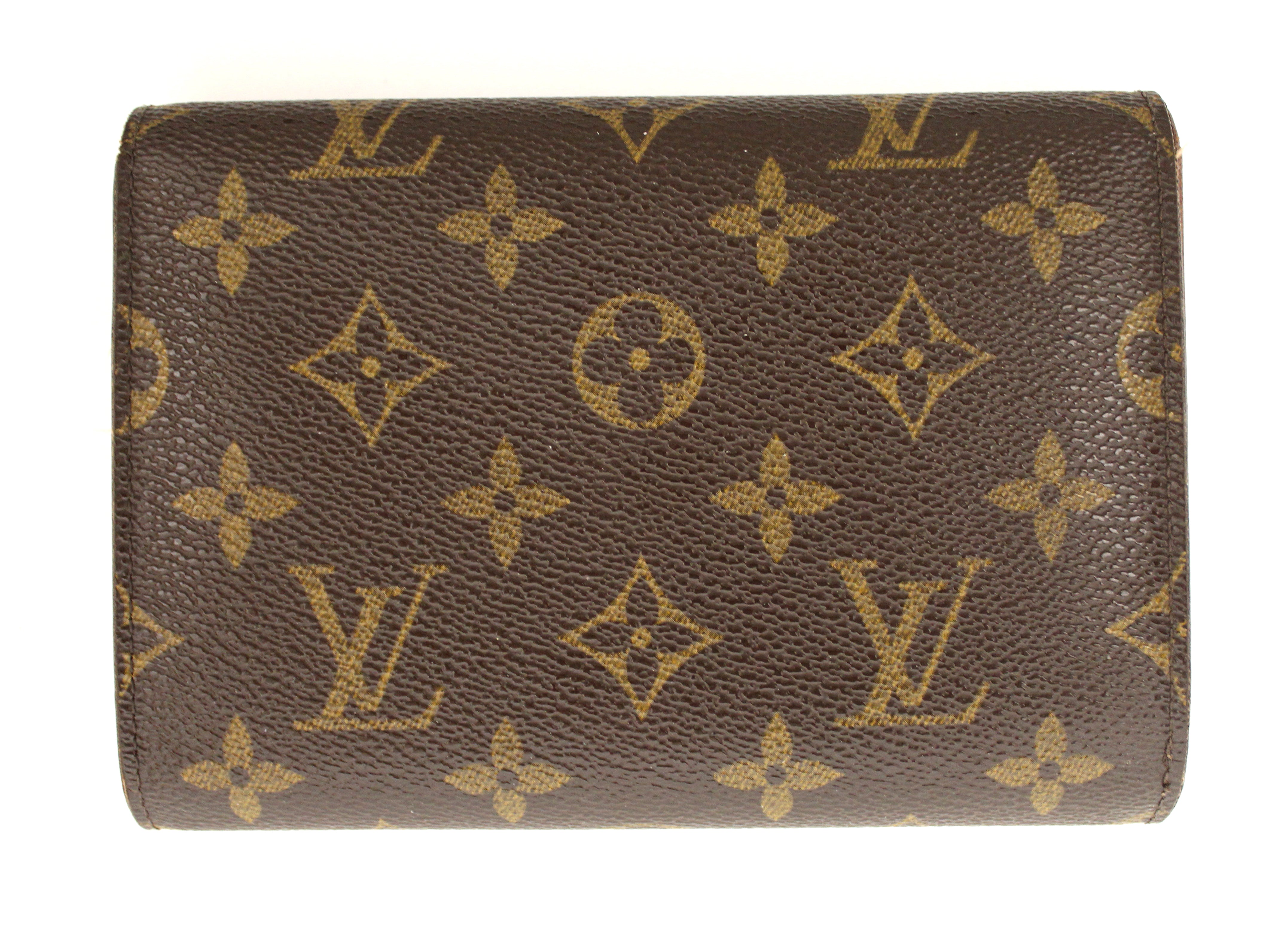 Authentic Louis Vuitton Classic Monogram Tresor Porte Etui Papiers Tri-Fold Wallet