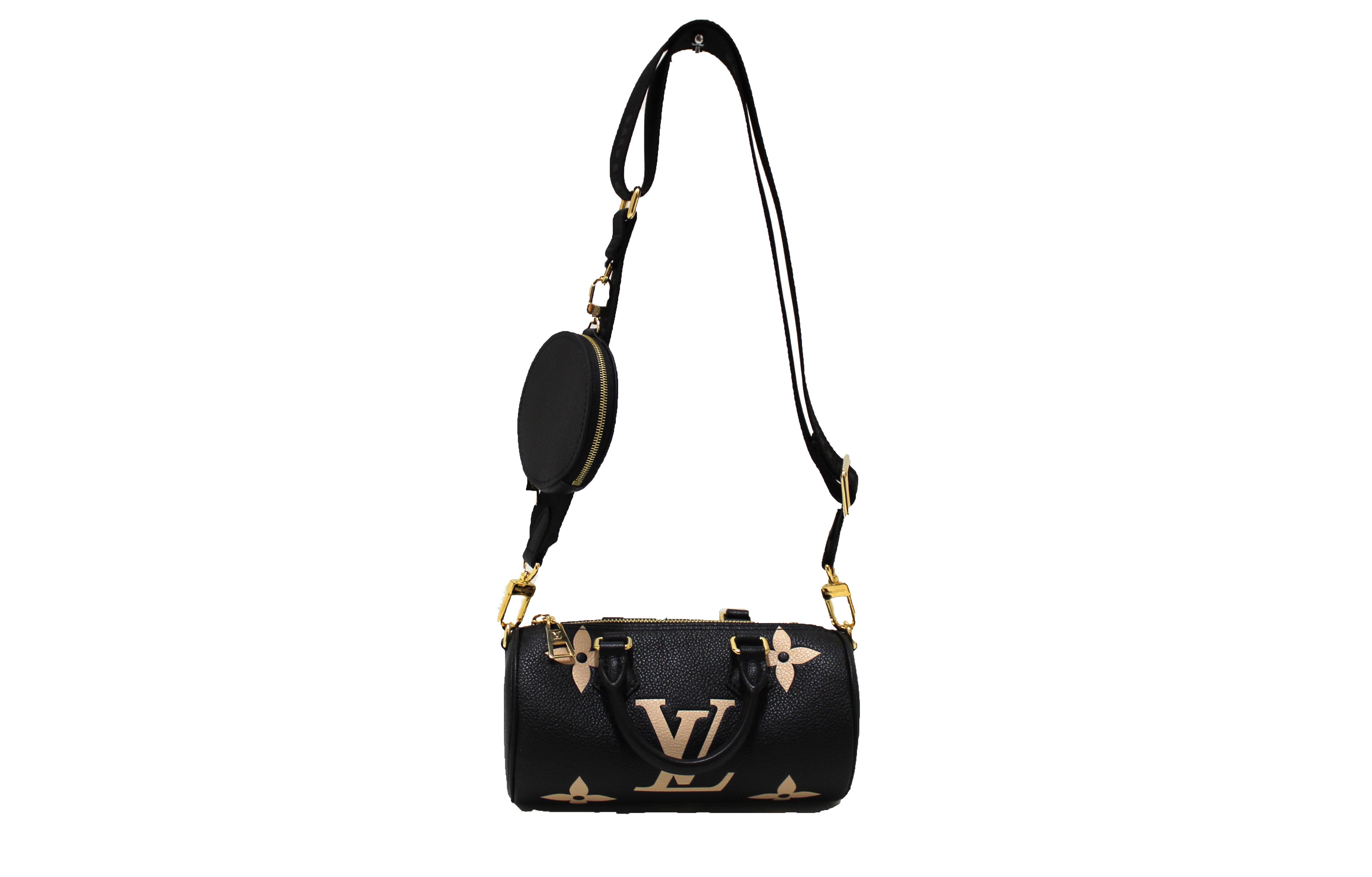 Authentic Louis Vuitton Bicolor Monogram Empreinte Leather Papillon BB Bag
