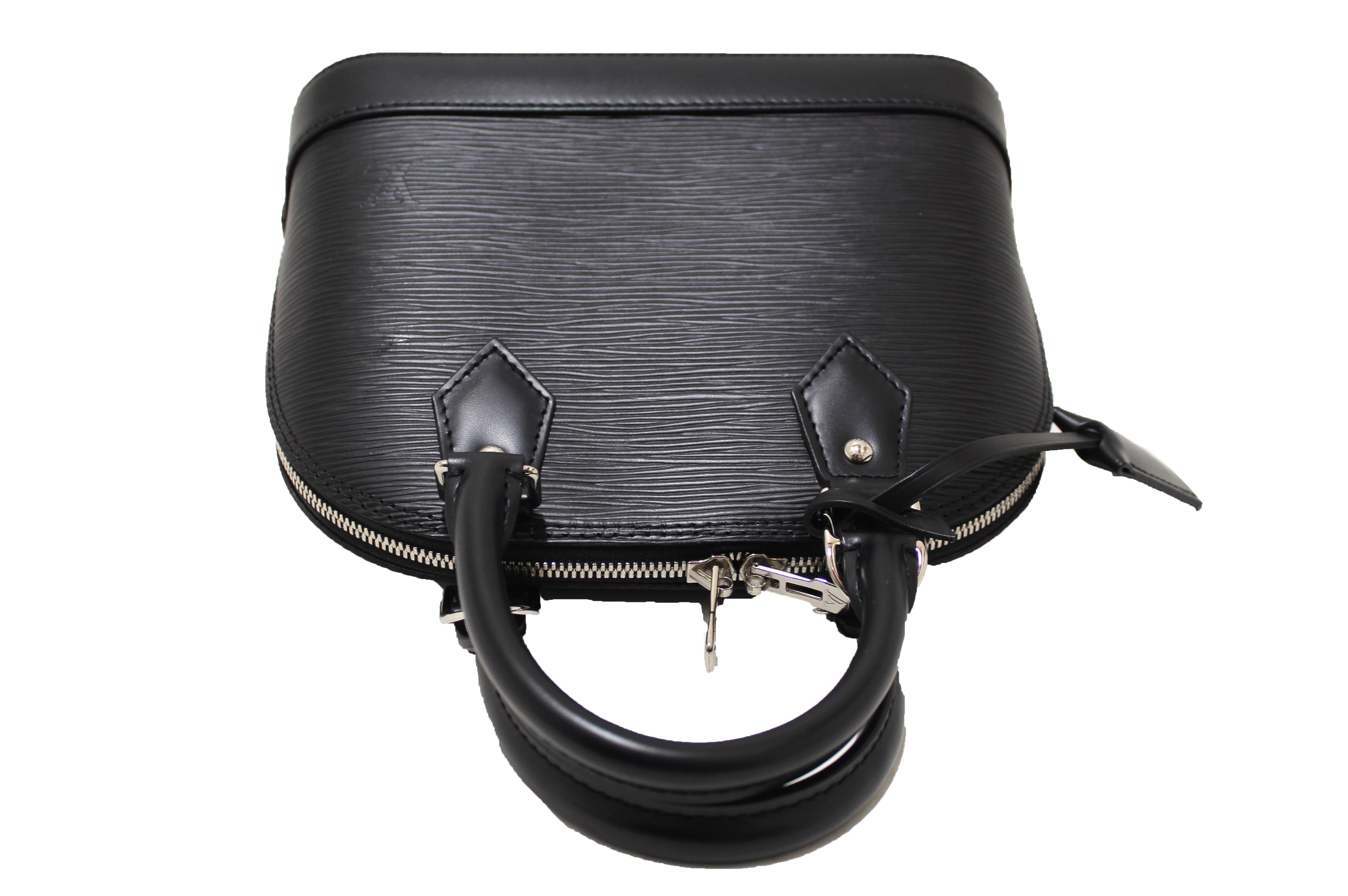 Authentic Louis Vuitton Black Epi Leather Alma BB Hand/Crossbody