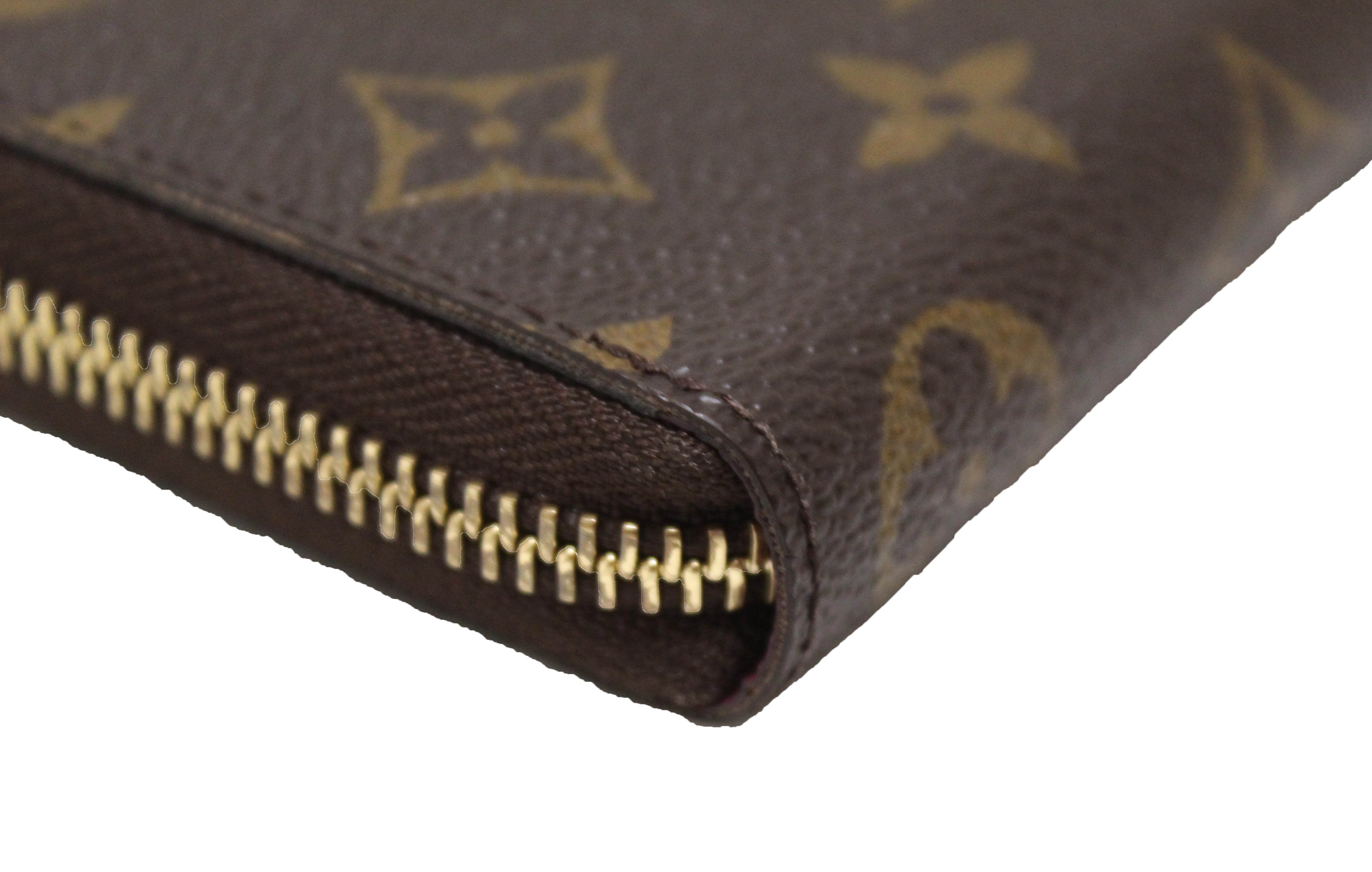 Authentic New Louis Vuitton Classic Monogram Fuchsia Clemence Wallet –  Paris Station Shop