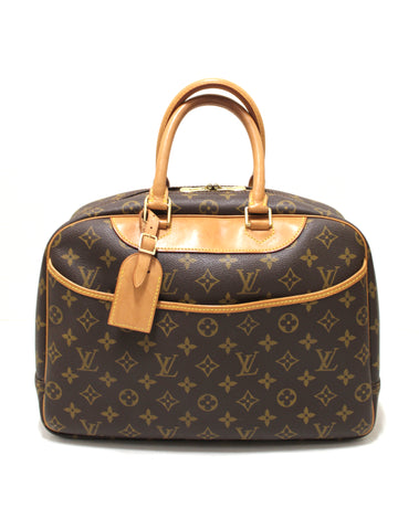 Authentic Louis Vuitton Classic Monogram Canvas Deauville Handbag