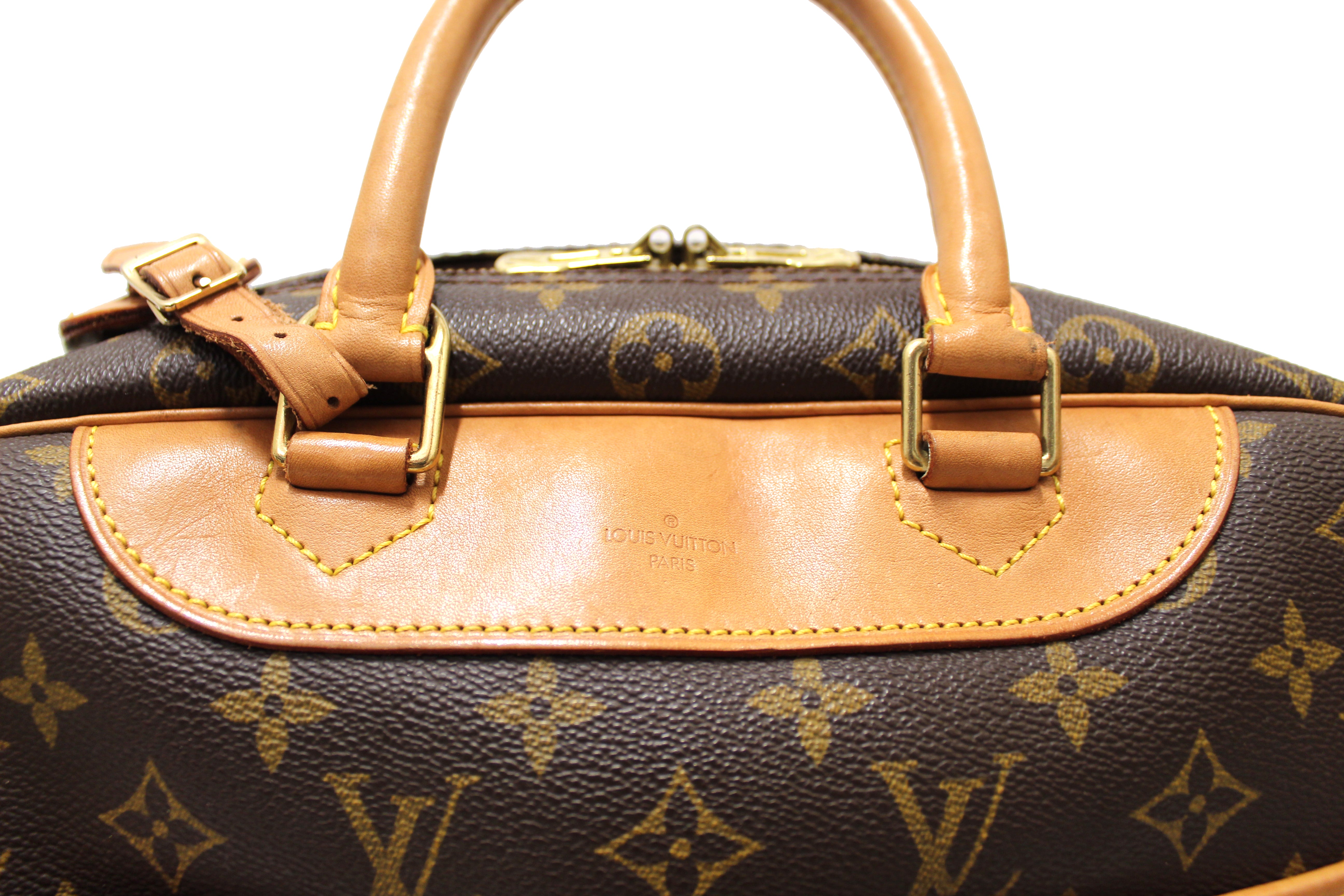 Authentic Louis Vuitton Classic Monogram Canvas Deauville Handbag