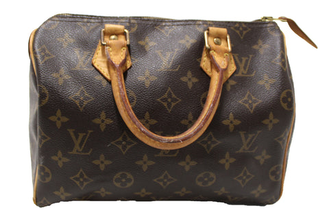 Authentic Louis Vuitton Classic Monogram Speedy 25 Handbag