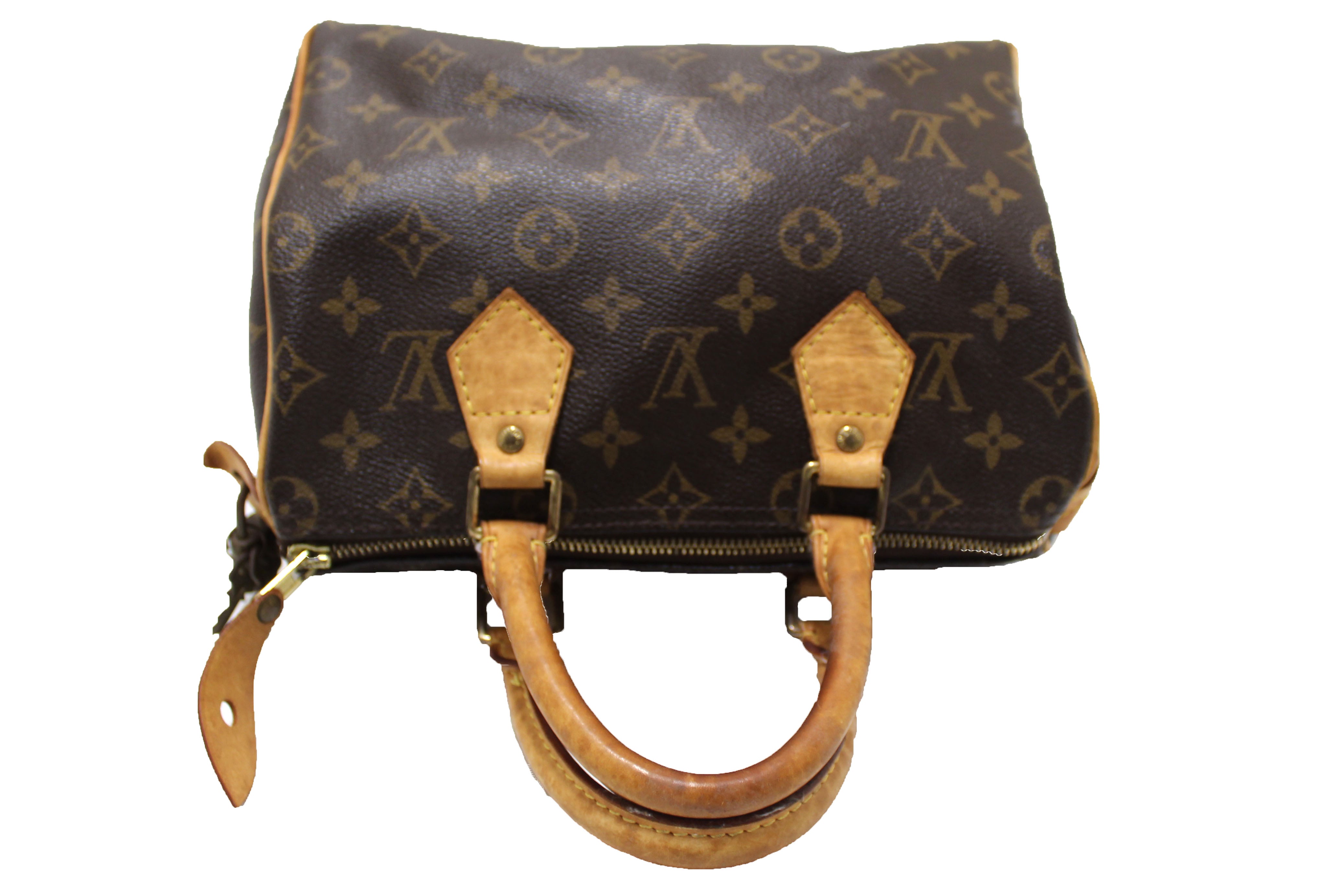 Authentic Louis Vuitton Classic Monogram Speedy 25 Handbag