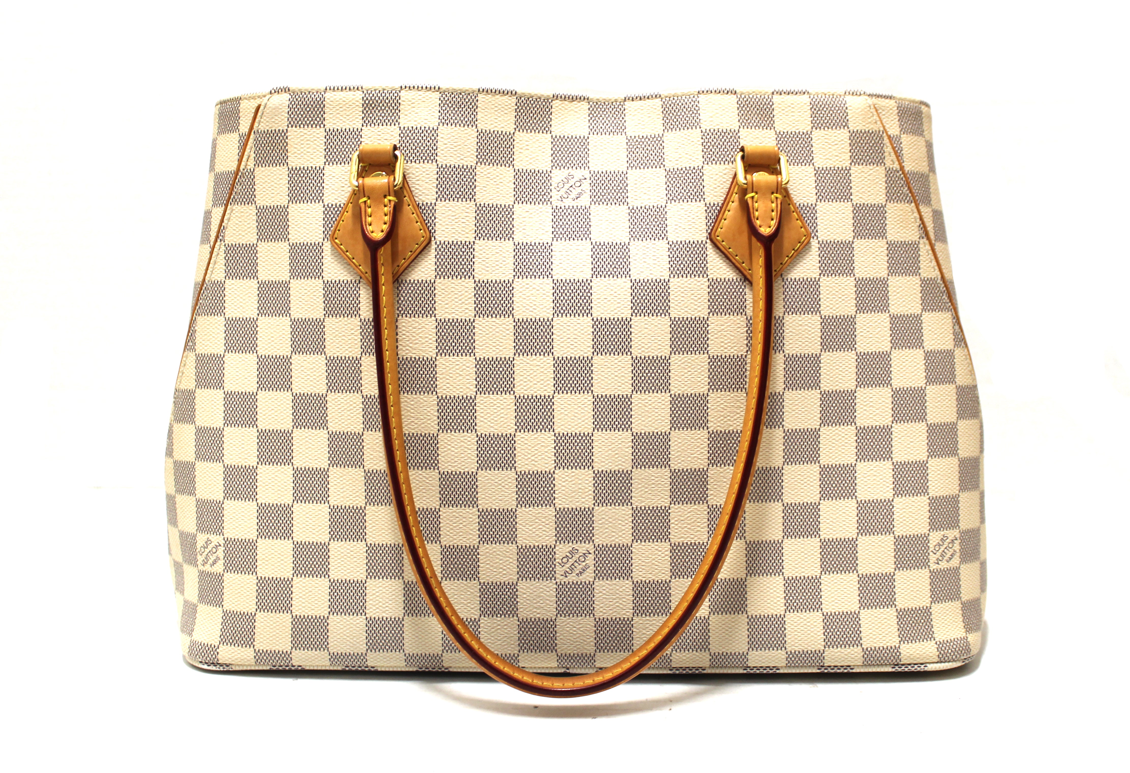 Sold at Auction: Louis Vuitton, Louis Vuitton handbag, Calvi Tote Damier  Azur, leather, accompanied by provenance documents
