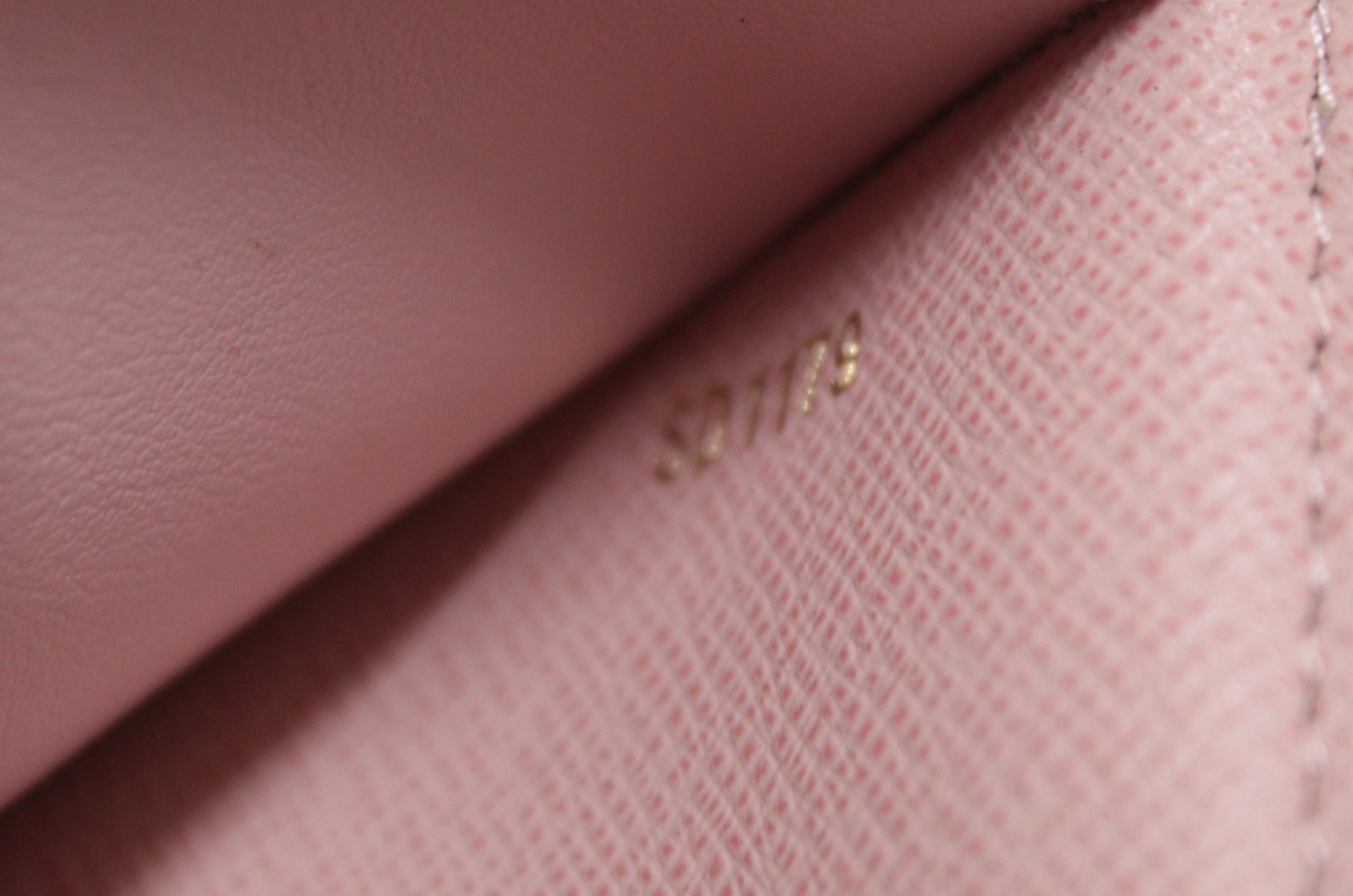 Authentic Louis Vuitton Damier Azur Rose Ballerine Pink Victorine Wallet