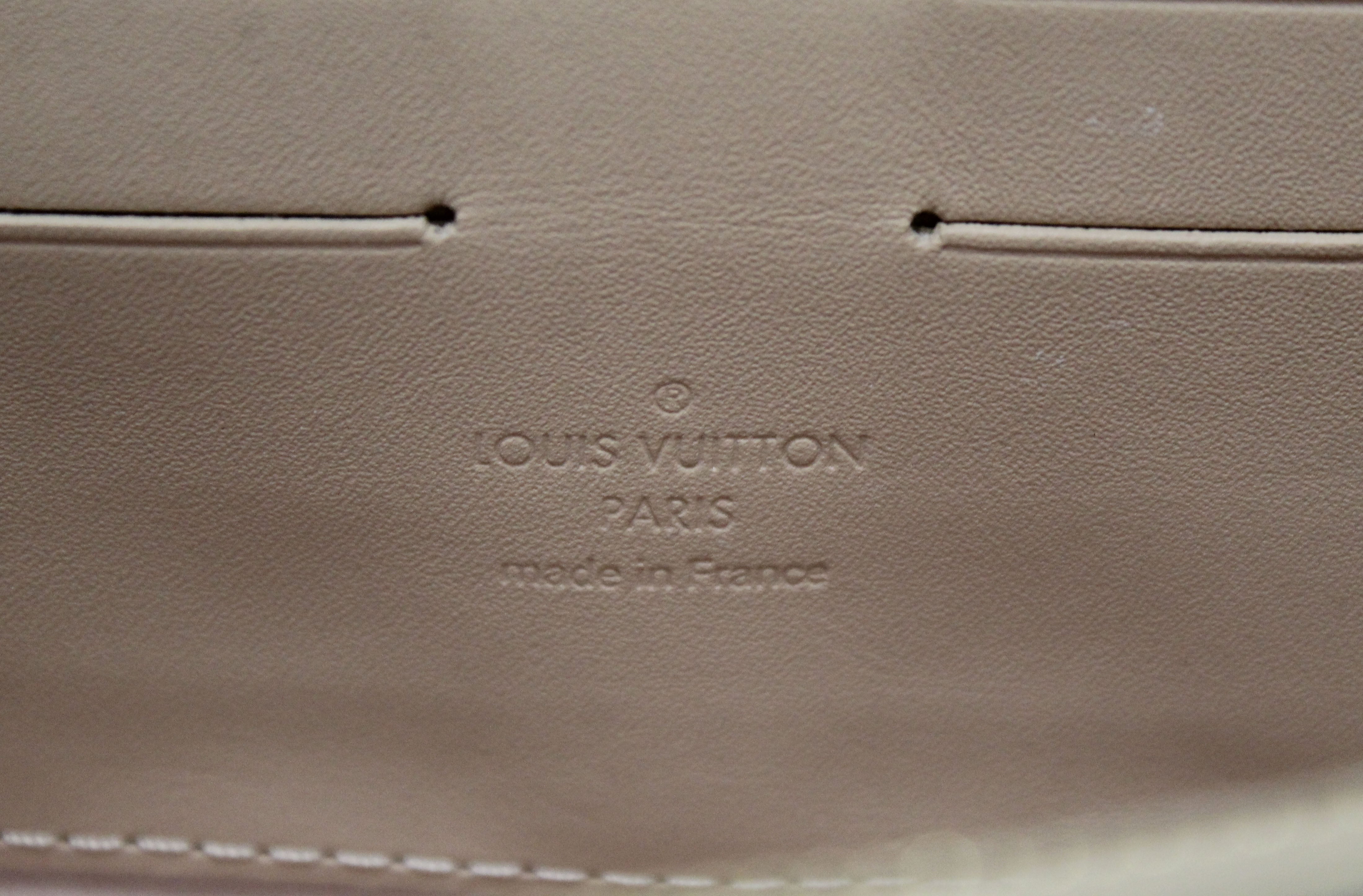 Authentic Louis Vuitton Vernis Monogram Beige Sunset Boulevard Clutch Shoulder Bag