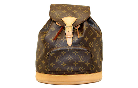 Authentic Louis Vuitton Classic Monogram Montsouris MM Backpack