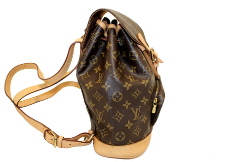 Authentic Louis Vuitton Classic Monogram Montsouris MM Backpack