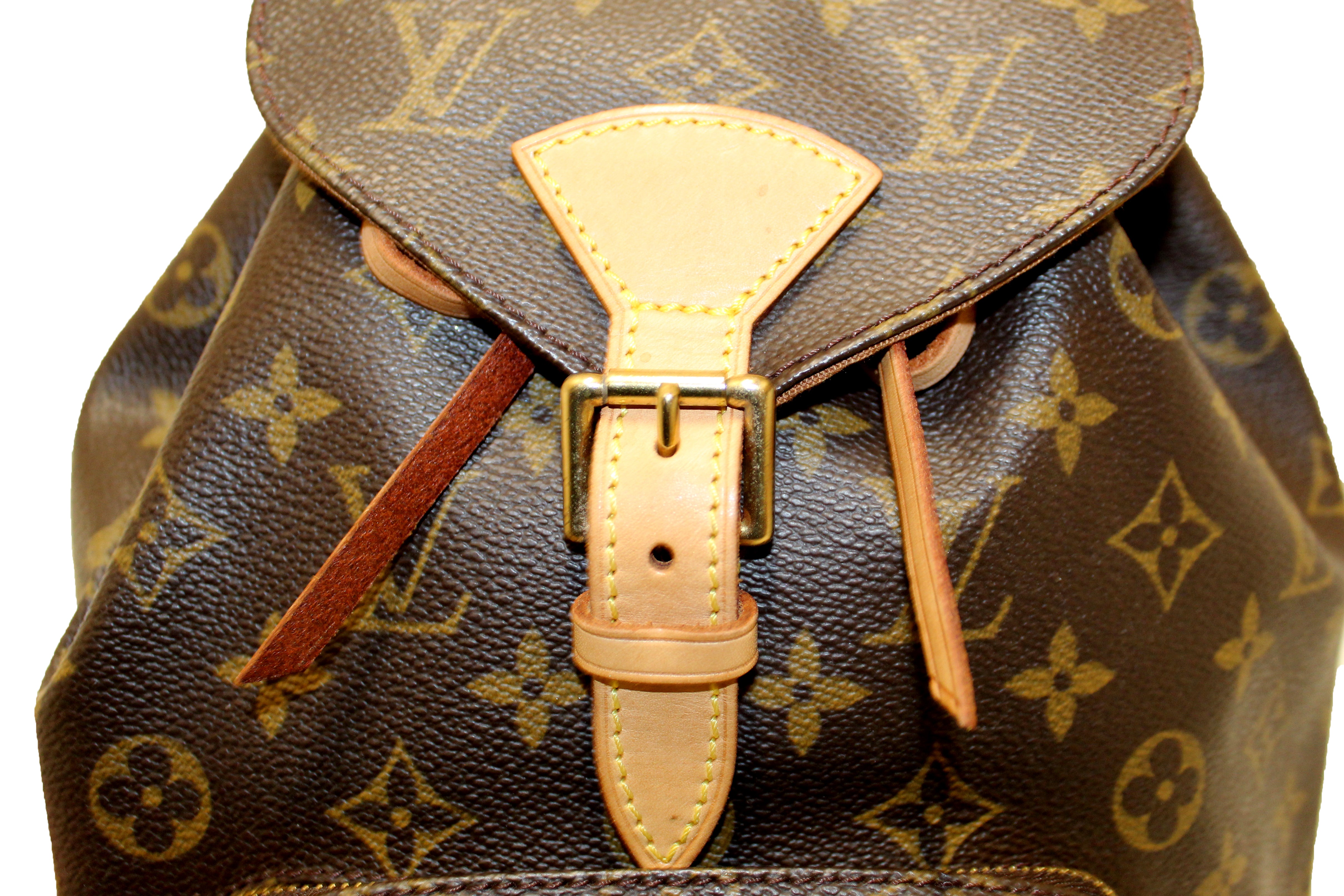 Authentic Louis Vuitton Classic Monogram Montsouris MM Backpack